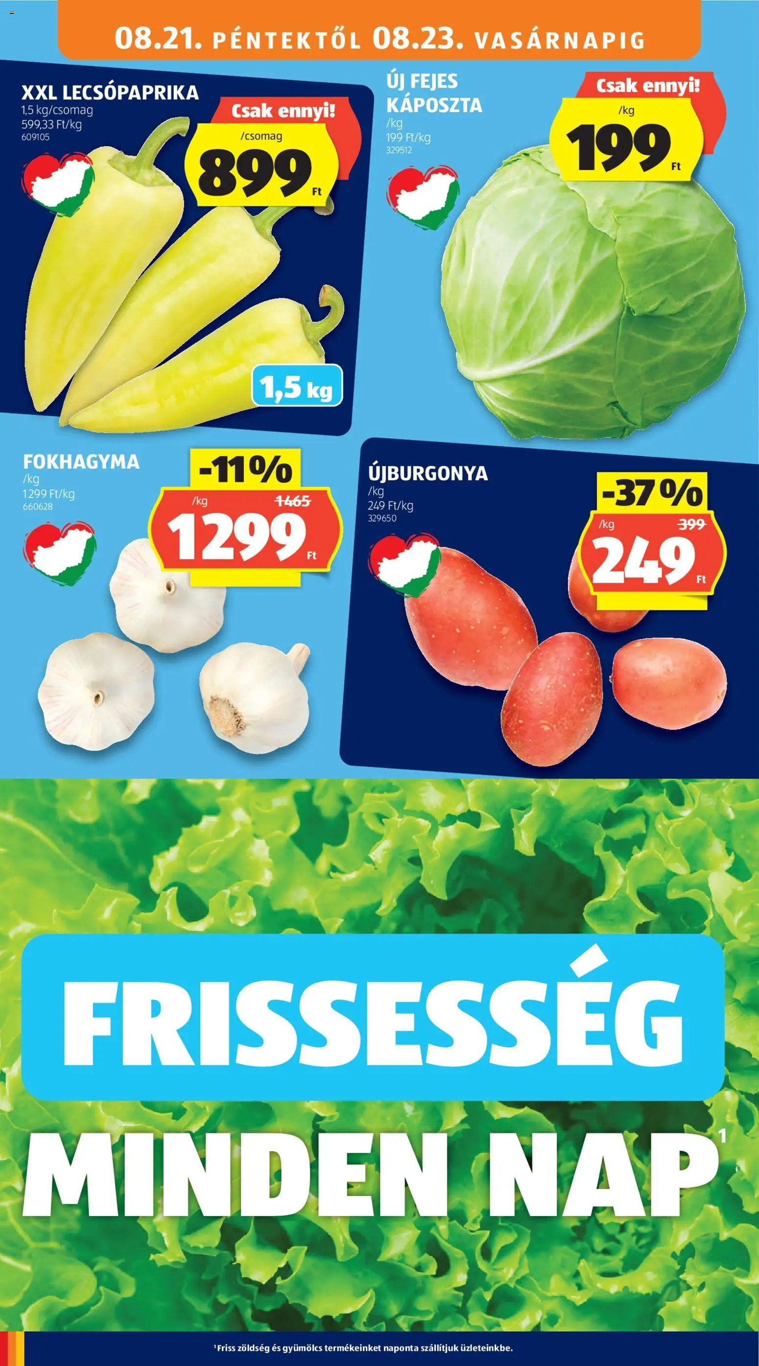 Aldi újság 2026.08.21. Aldi akciós újság