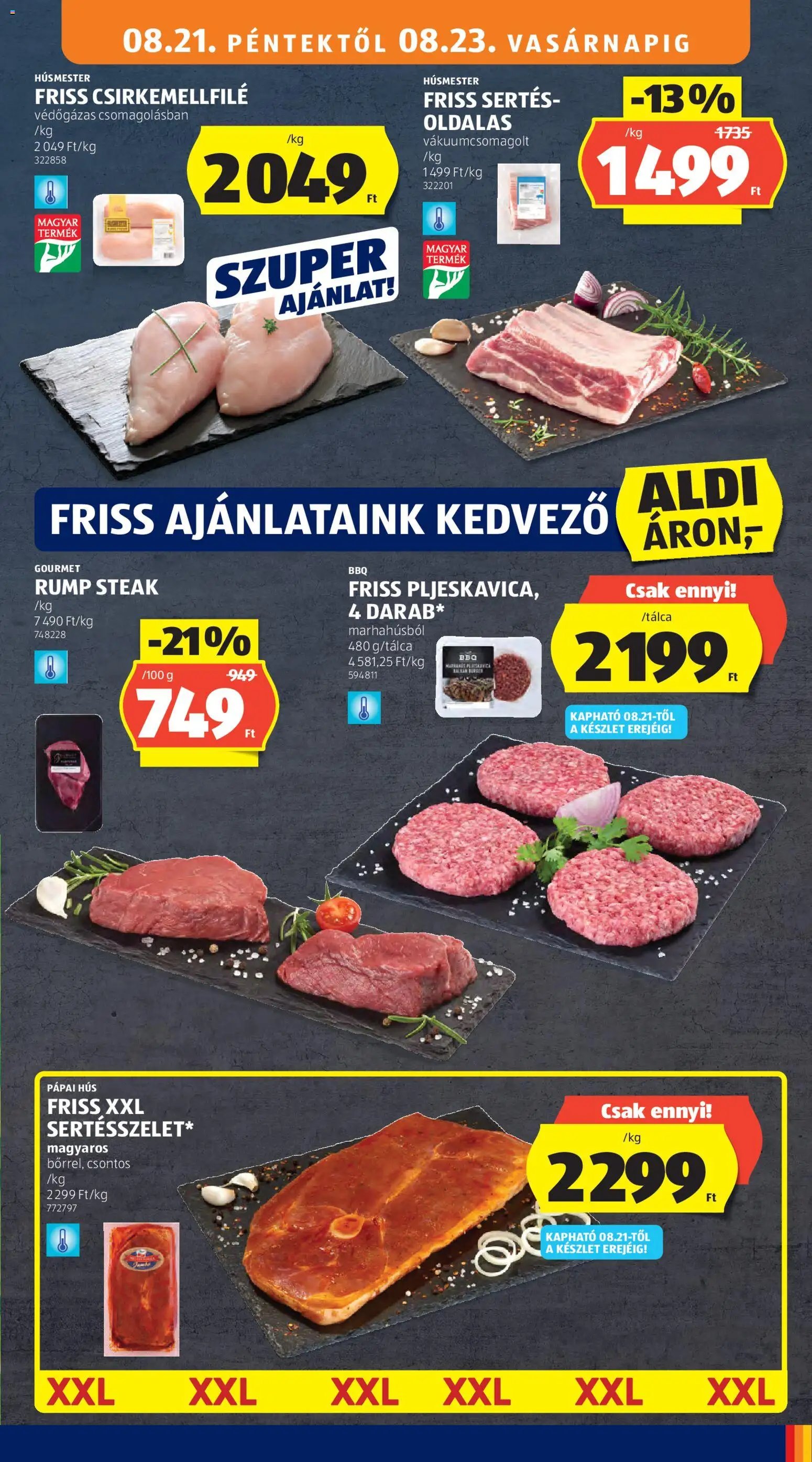 Aldi újság 2026.08.21. Aldi akciós újság