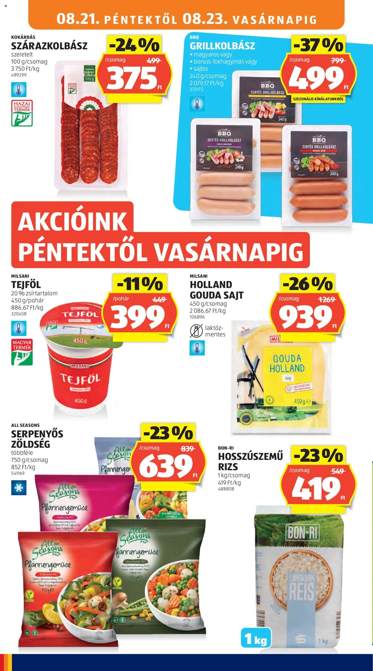 Aldi újság 2026.08.21. Aldi akciós újság