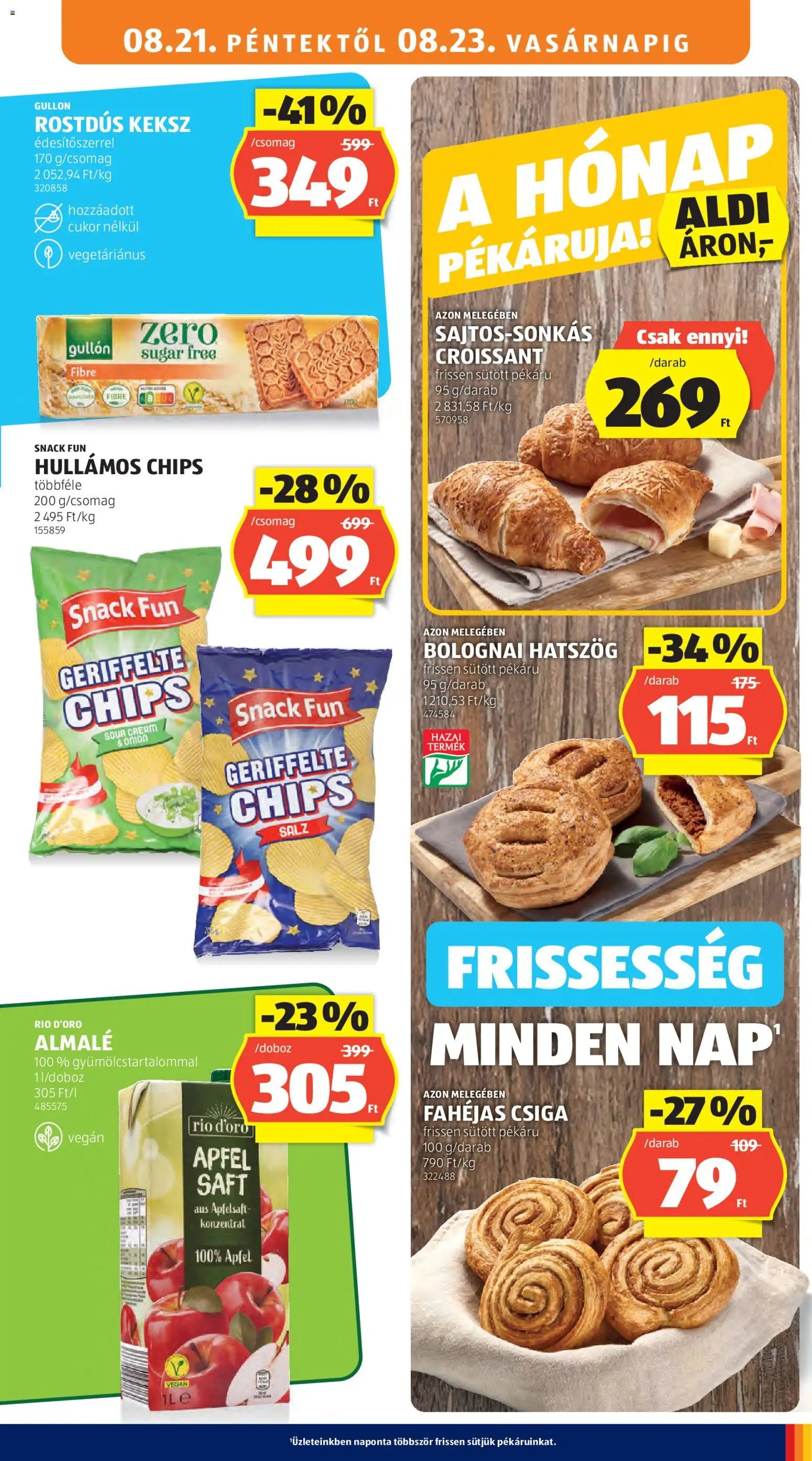Aldi újság 2026.08.21. Aldi akciós újság