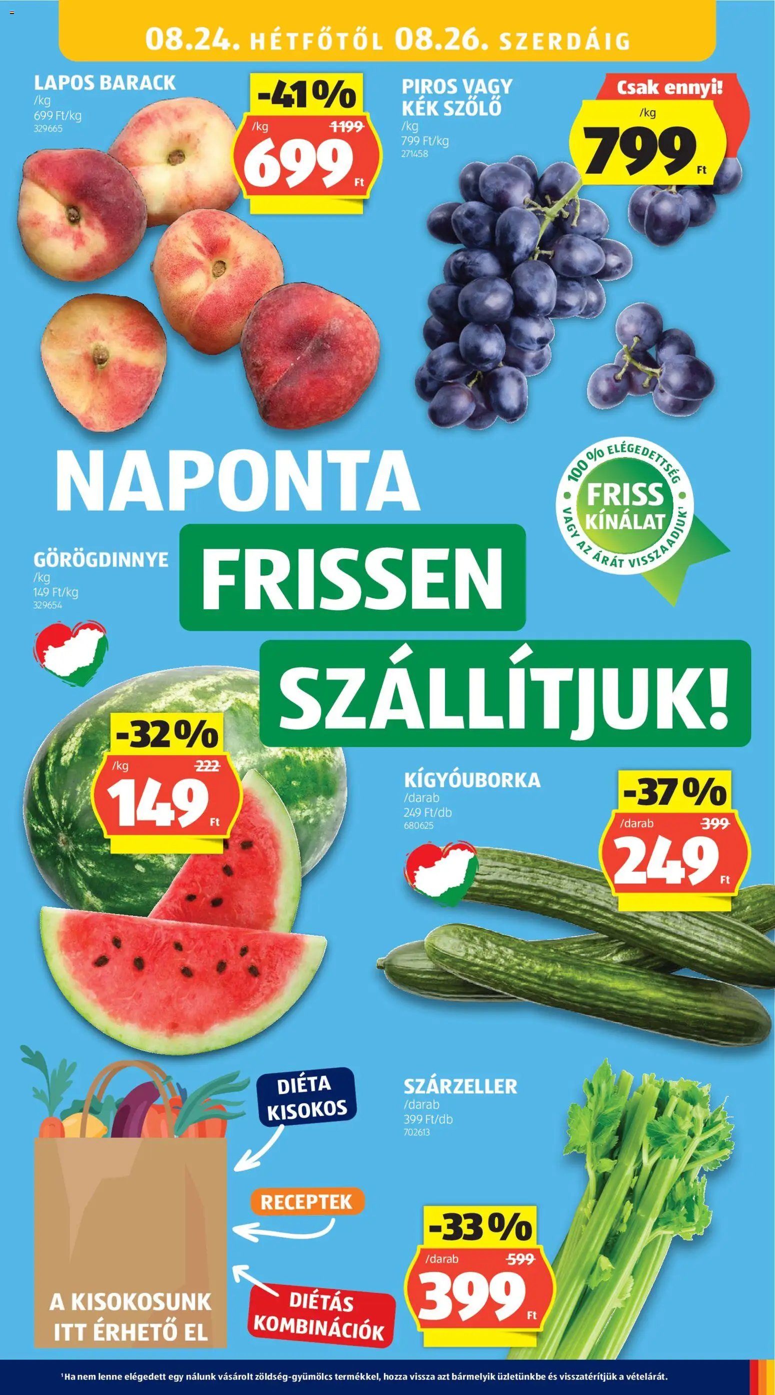 Aldi újság 2026.08.21. Aldi akciós újság