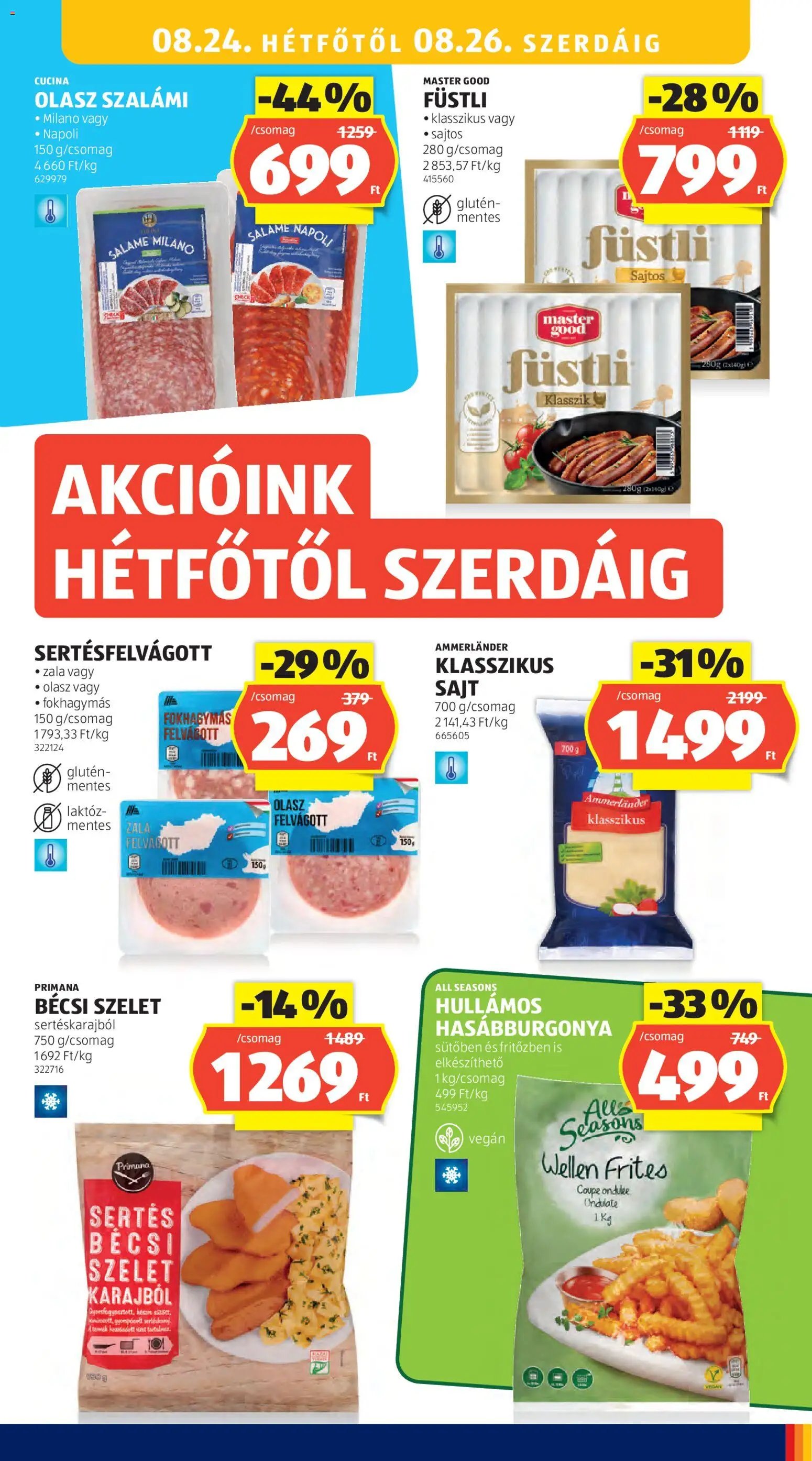 Aldi újság 2026.08.21. Aldi akciós újság