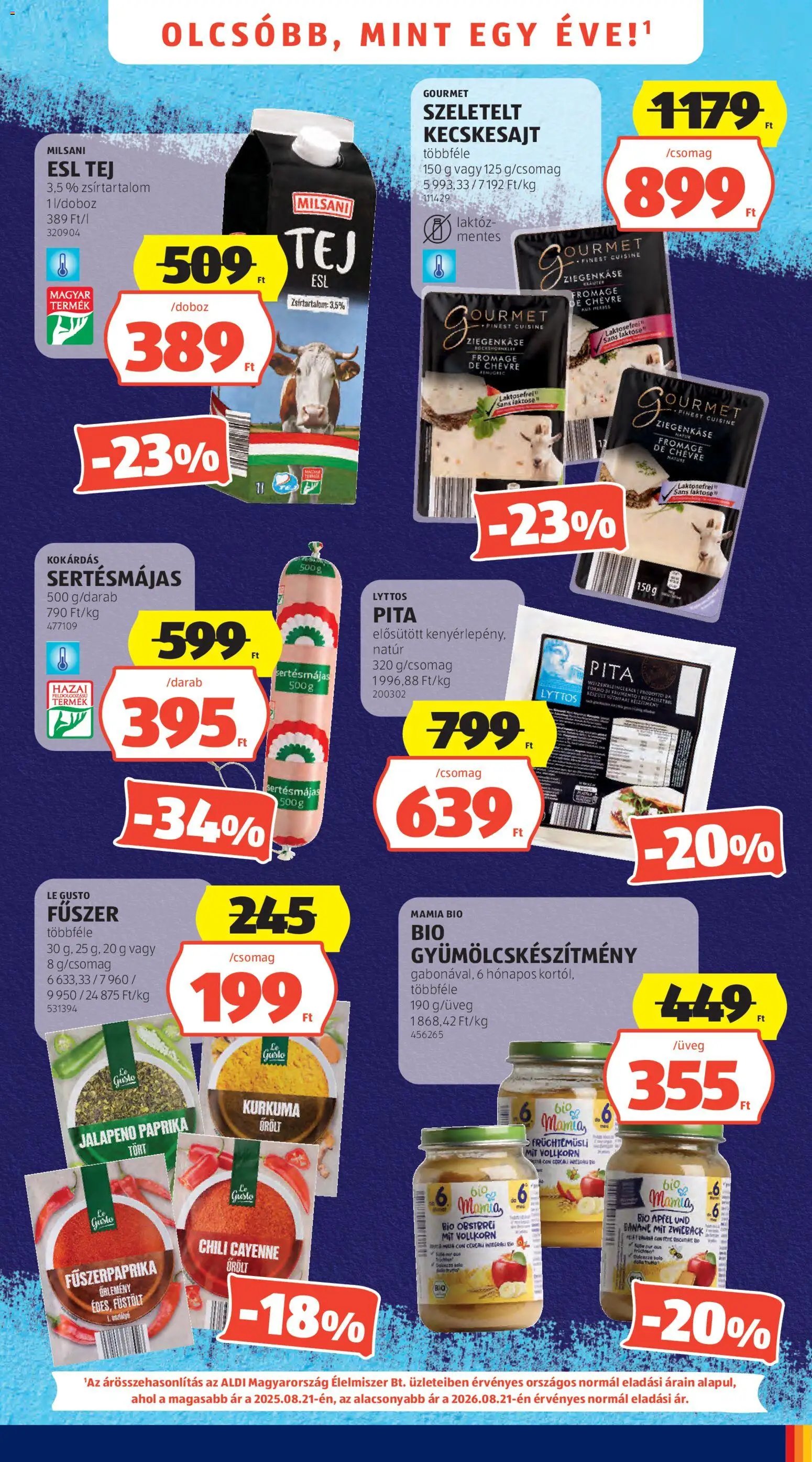 Aldi újság 2026.08.21. Aldi akciós újság