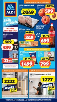 Aldi újság 2026.08.21. Aldi akciós újság