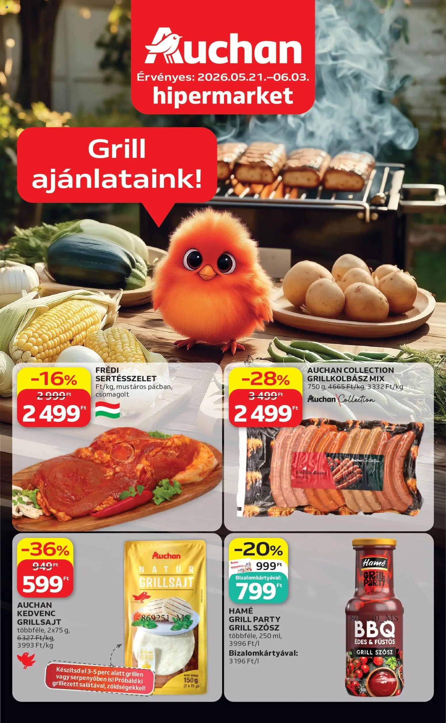 Auchan újság 2026.05.21. Auchan Grill Ajánlataink (2026-05-21 - 2026-06-03)