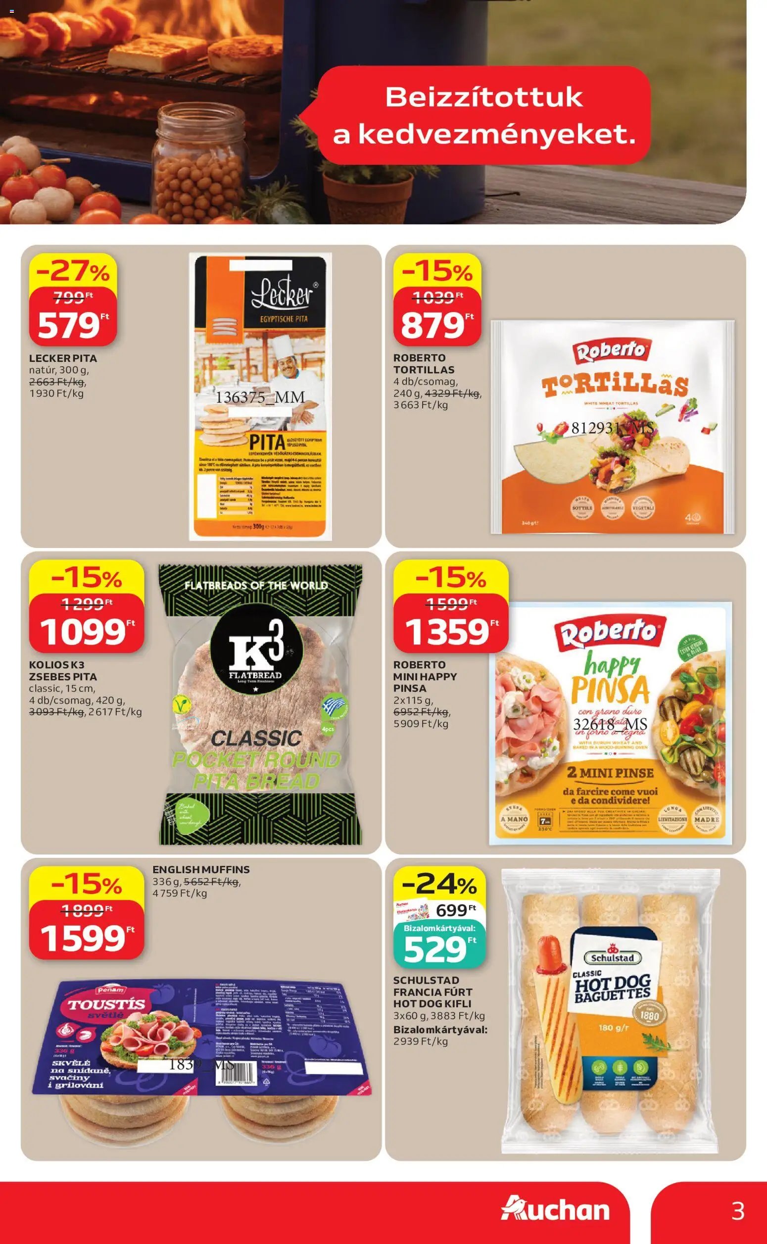 Auchan újság 2026.05.21. Auchan Grill Ajánlataink (2026-05-21 - 2026-06-03)