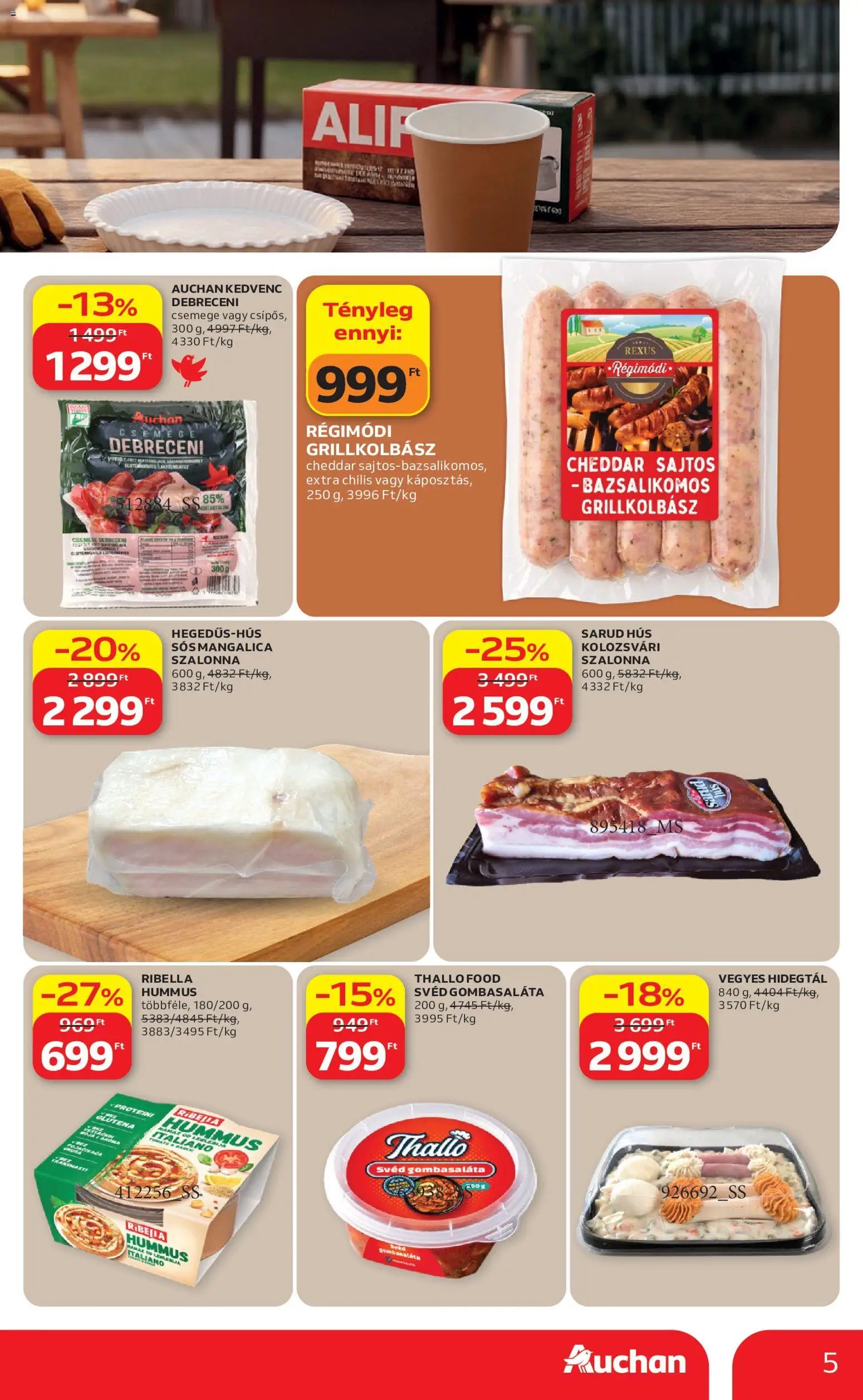 Auchan újság 2026.05.21. Auchan Grill Ajánlataink (2026-05-21 - 2026-06-03)