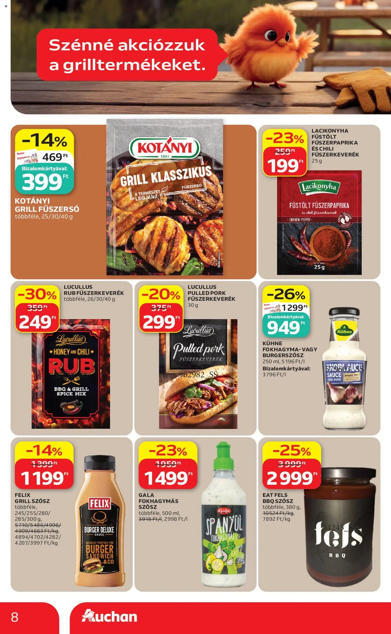 Auchan újság 2026.05.21. Auchan Grill Ajánlataink (2026-05-21 - 2026-06-03)