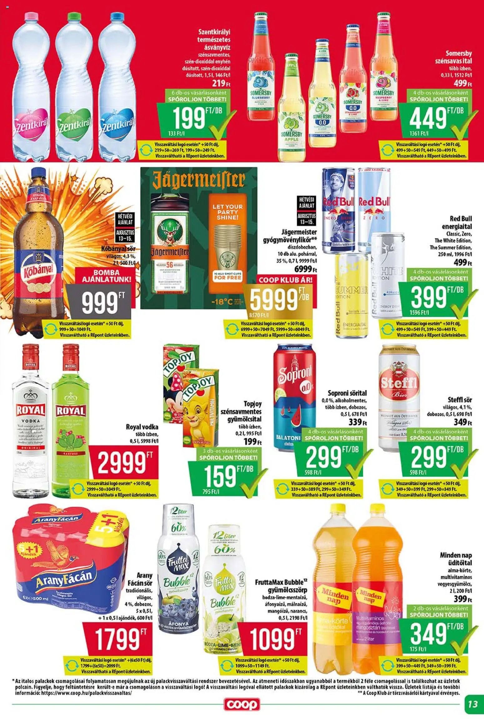 COOP újság 2026.08.13. COOP - Szuper Plusz / Tisza