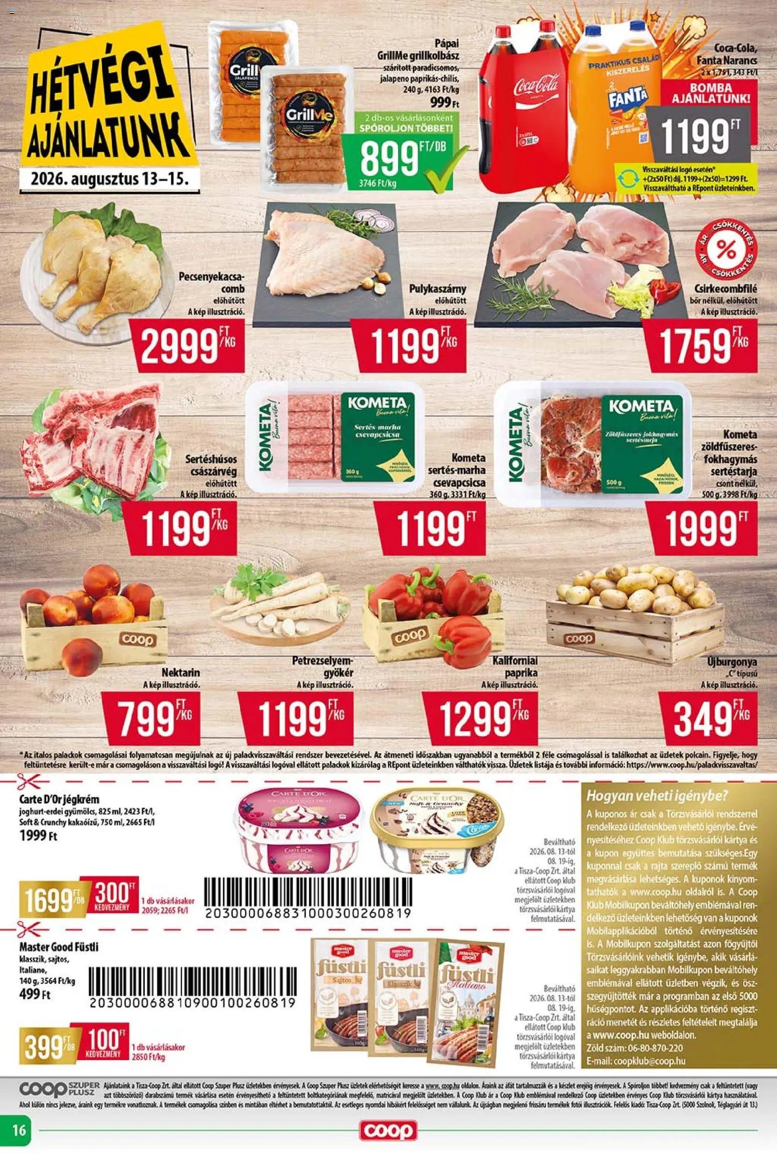 COOP újság 2026.08.13. COOP - Szuper Plusz / Tisza