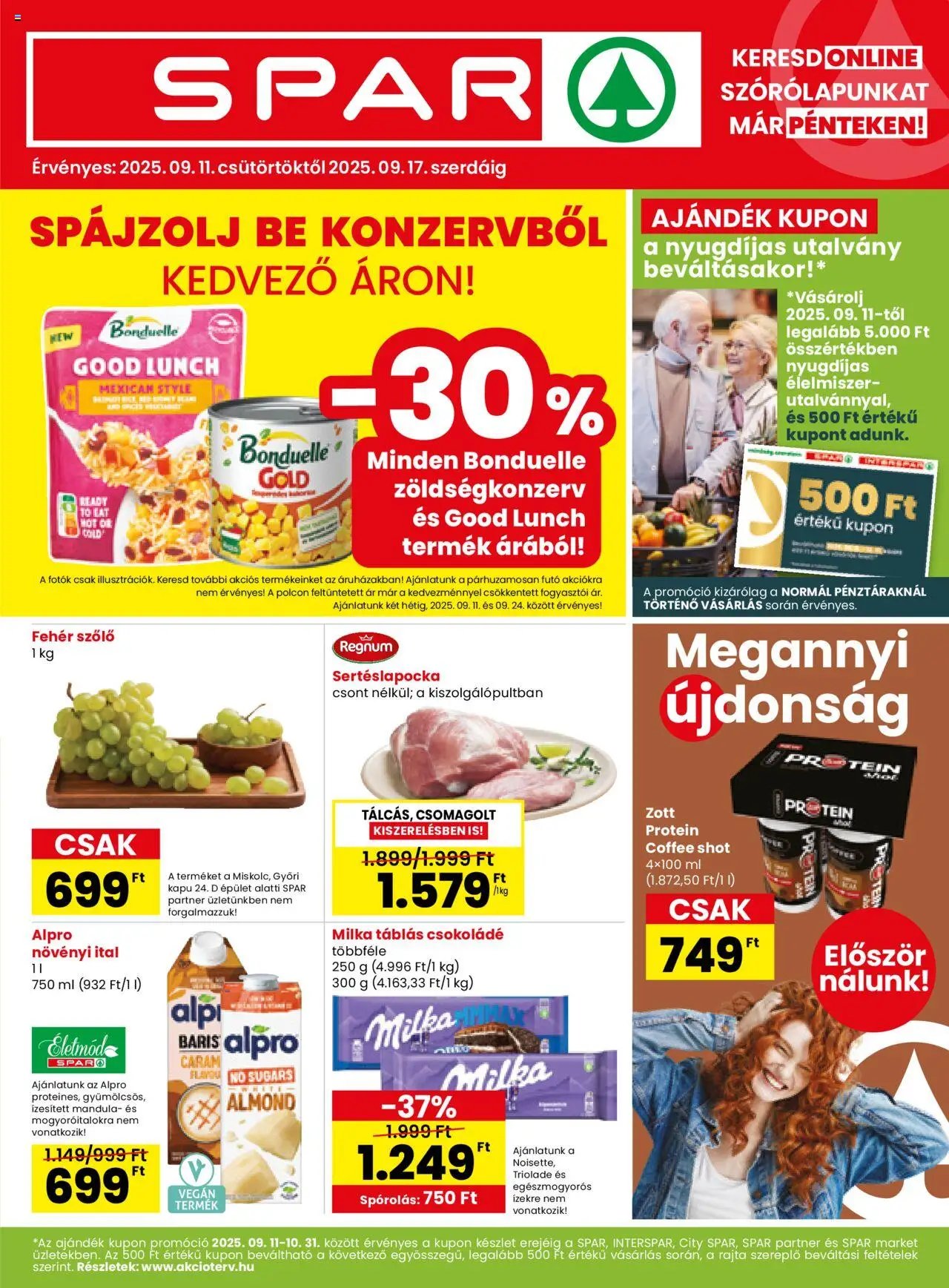 Spar újság 2025.09.11. Akciós újság Spar (2025-09-11 - 2025-09-17)