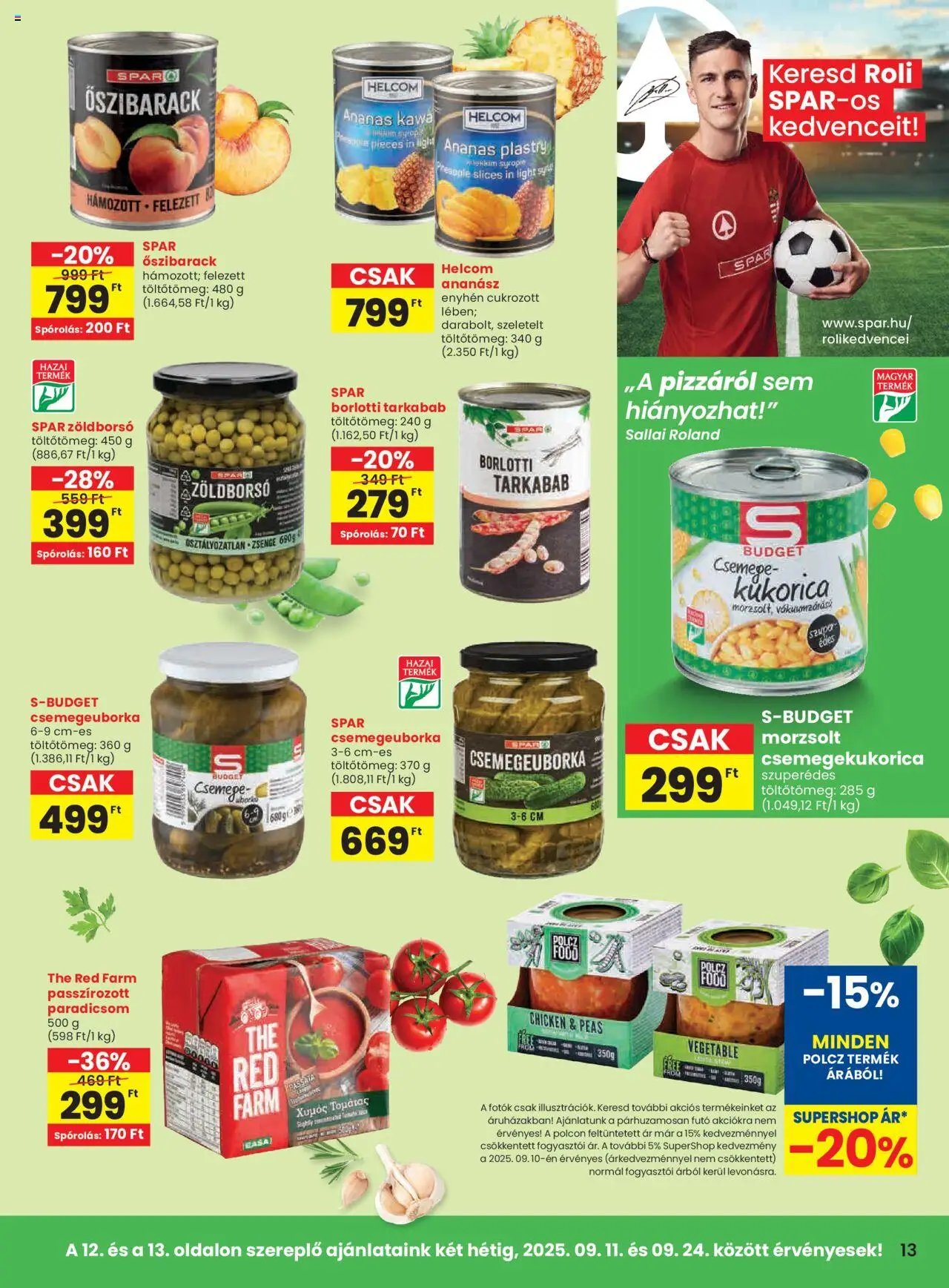Spar újság 2025.09.11. Akciós újság Spar (2025-09-11 - 2025-09-17)