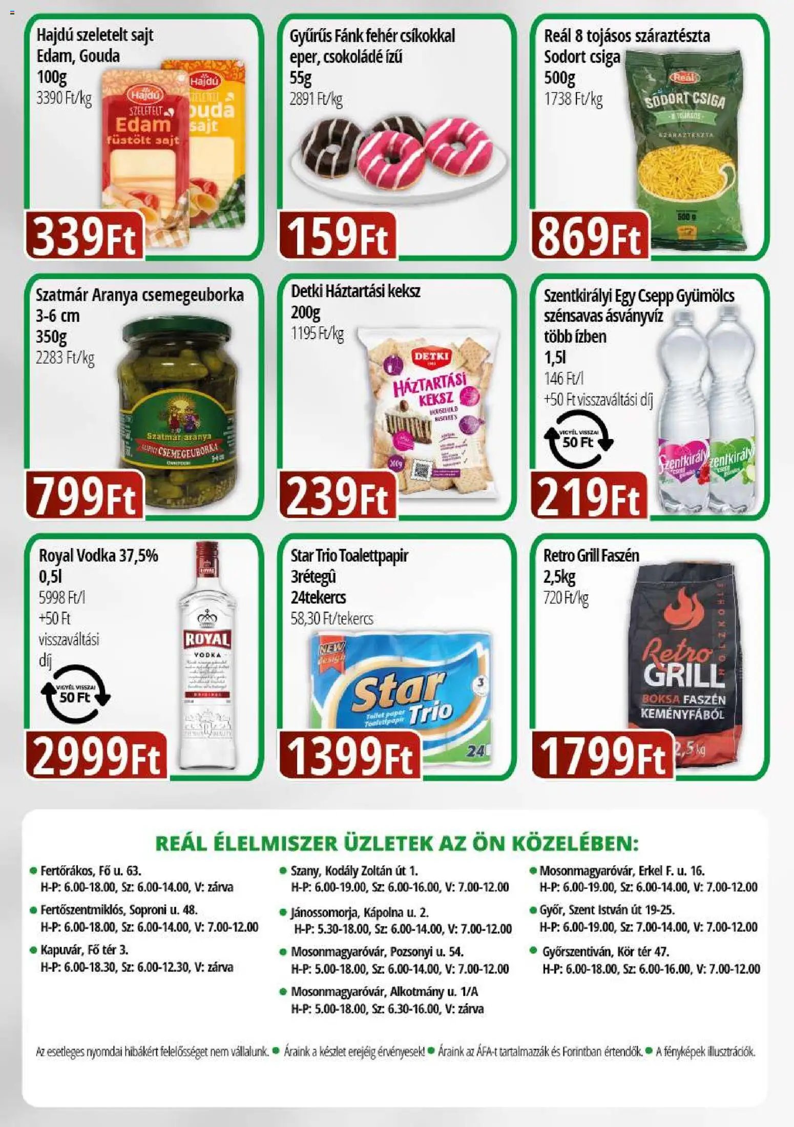 Reál újság 2026.08.19. Reál Bevásárló hétvége - Kisalföld