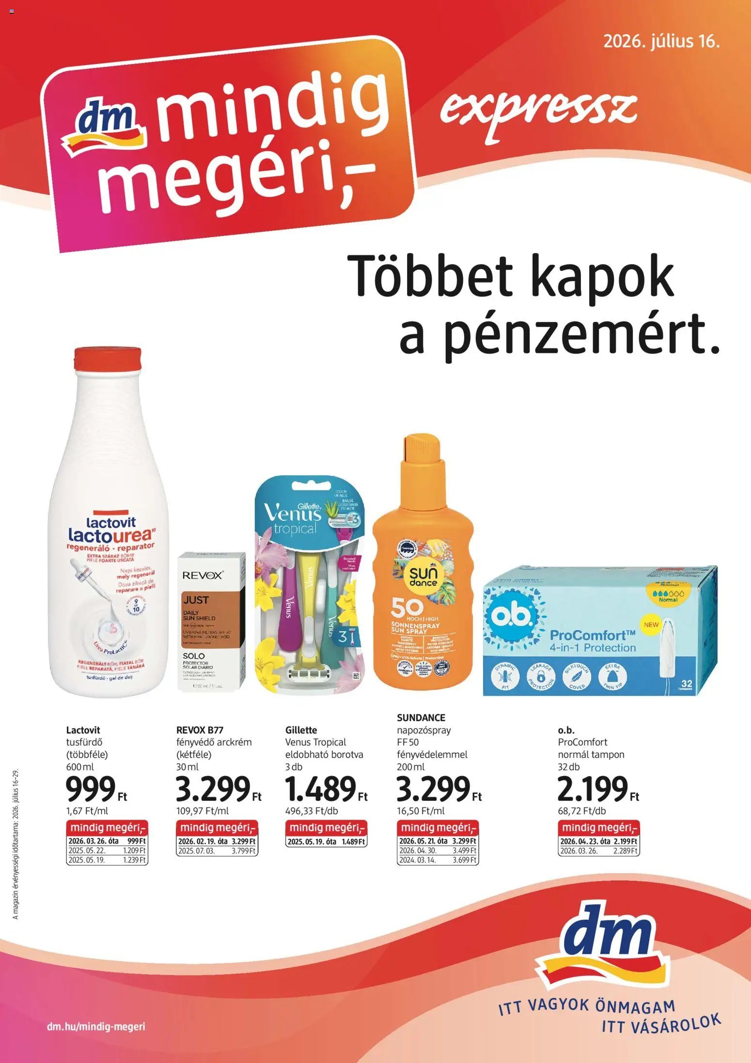 DM Drogerie Markt újság 2026.07.16. DM Drogerie Markt akciós újság