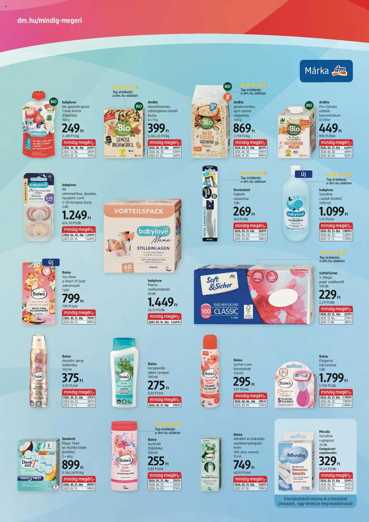 DM Drogerie Markt újság 2026.07.16. DM Drogerie Markt akciós újság