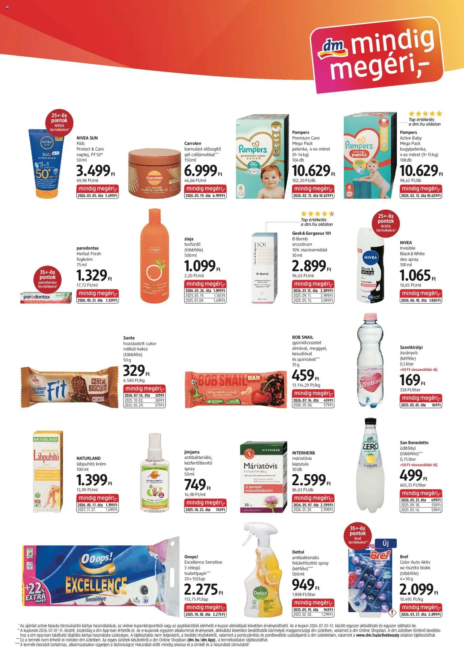 DM Drogerie Markt újság 2026.07.16. DM Drogerie Markt akciós újság