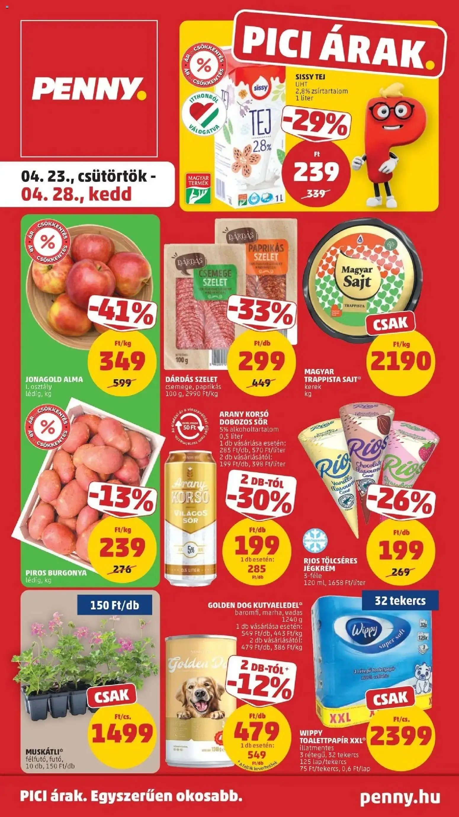 PENNY újság 2026.04.23. Penny aktuális akciós újság (2026-04-23 - 2026-04-28)
