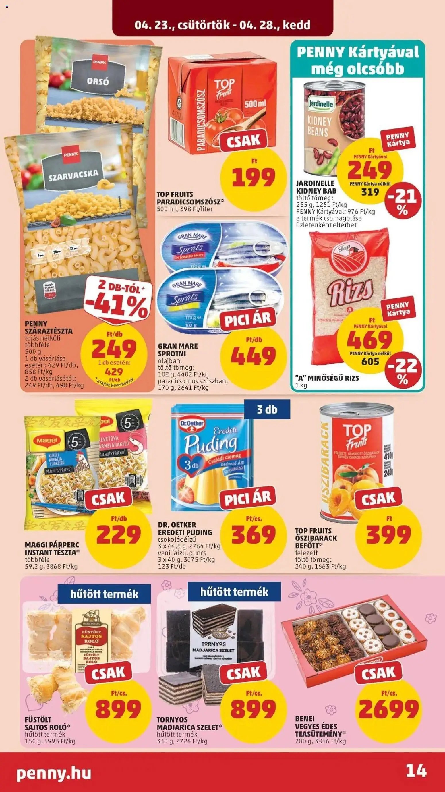 PENNY újság 2026.04.23. Penny aktuális akciós újság (2026-04-23 - 2026-04-28)