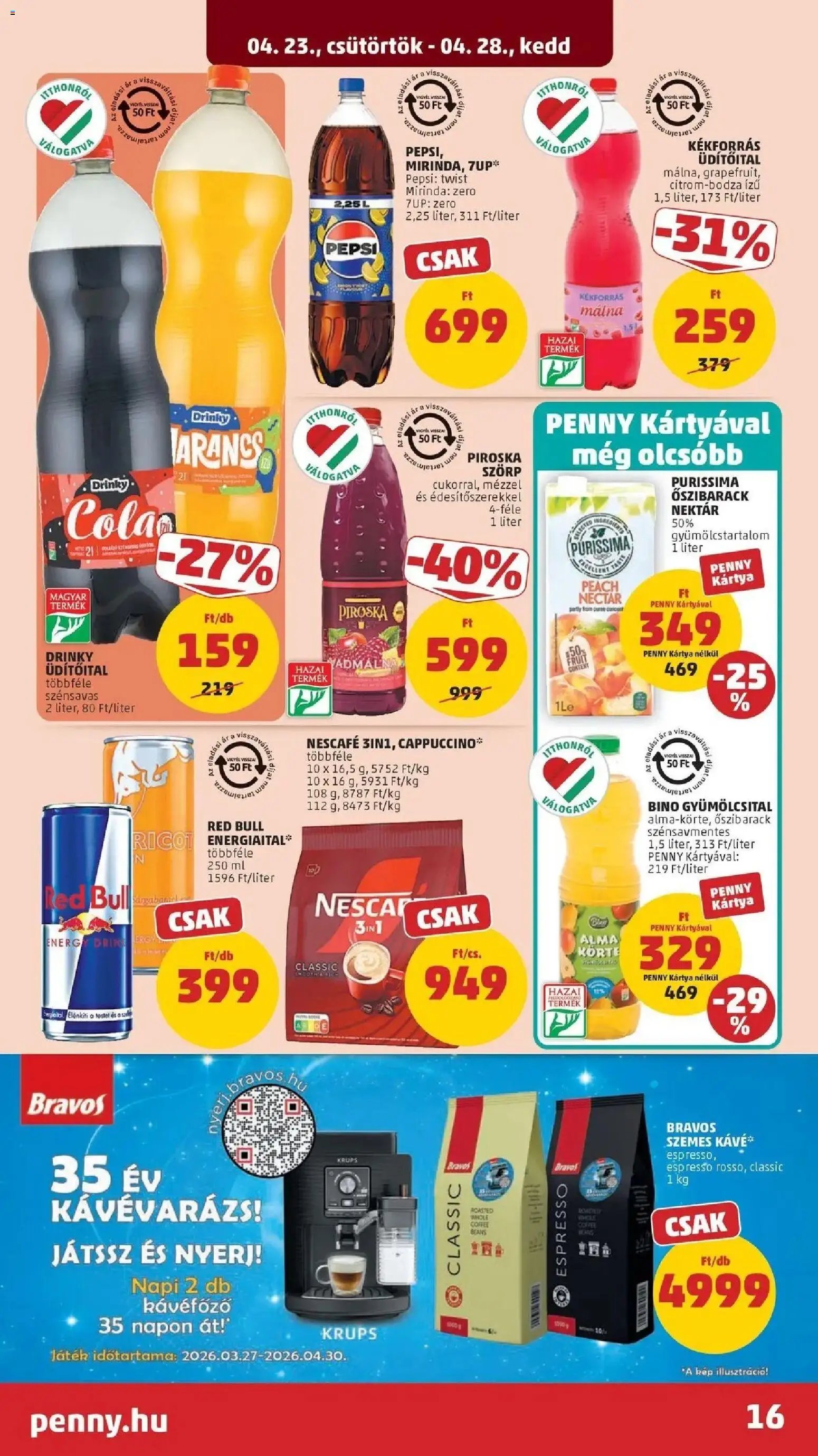PENNY újság 2026.04.23. Penny aktuális akciós újság (2026-04-23 - 2026-04-28)
