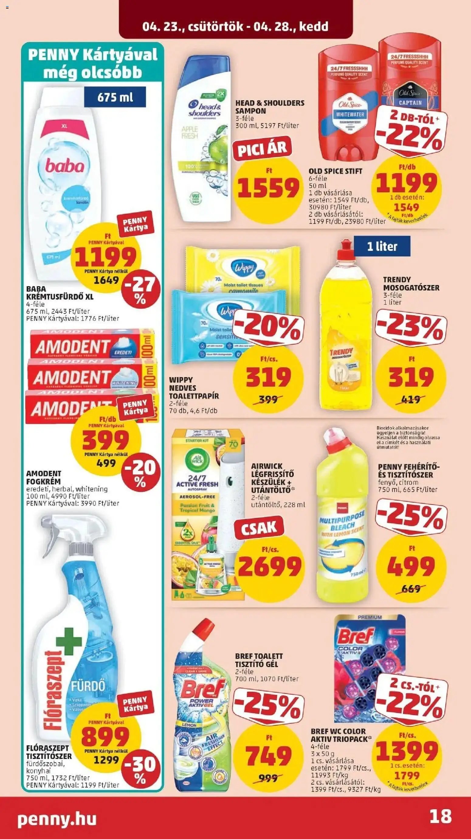 PENNY újság 2026.04.23. Penny aktuális akciós újság (2026-04-23 - 2026-04-28)