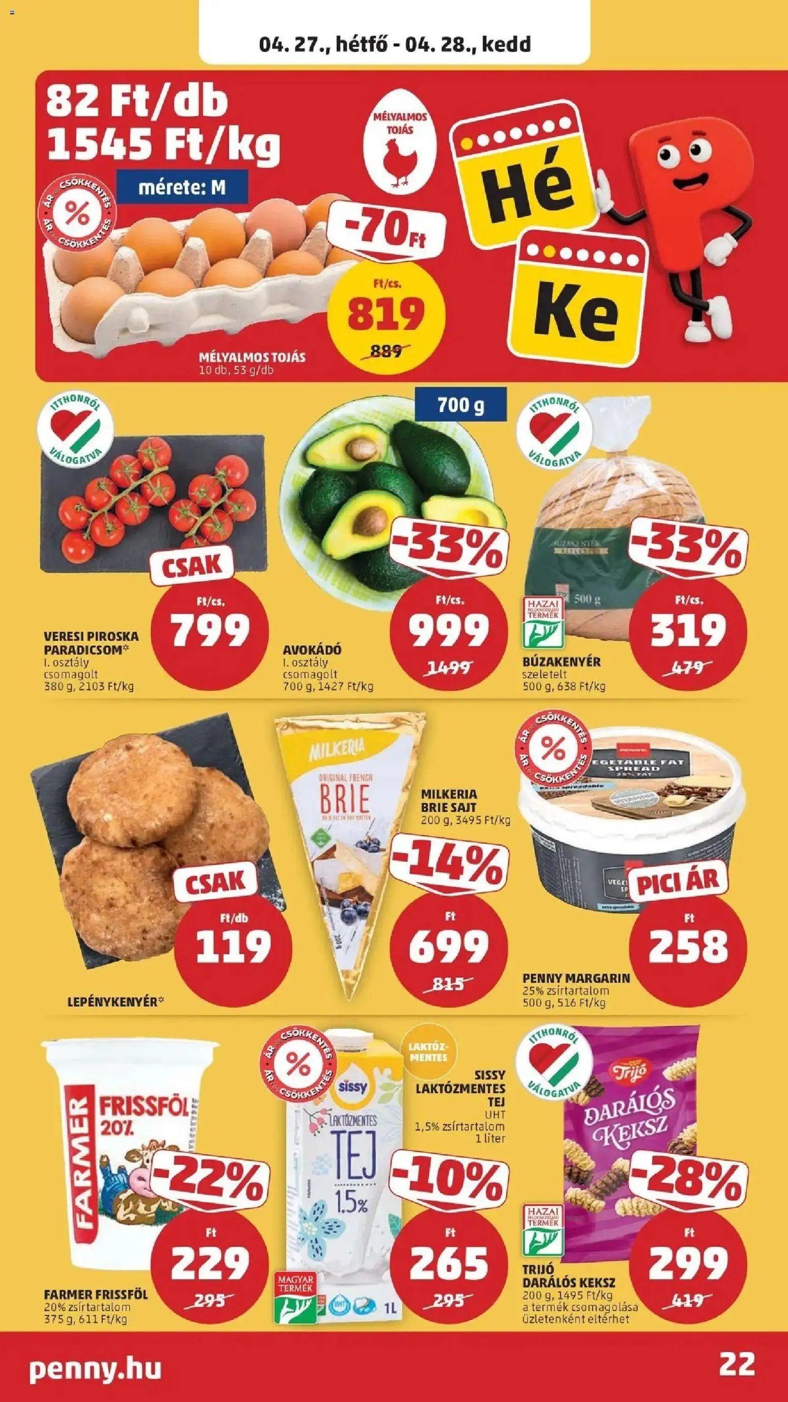 PENNY újság 2026.04.23. Penny aktuális akciós újság (2026-04-23 - 2026-04-28)