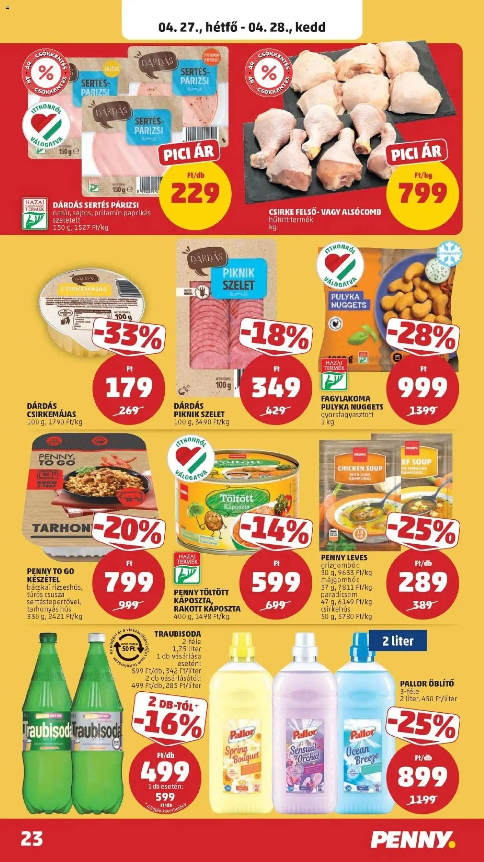 PENNY újság 2026.04.23. Penny aktuális akciós újság (2026-04-23 - 2026-04-28)