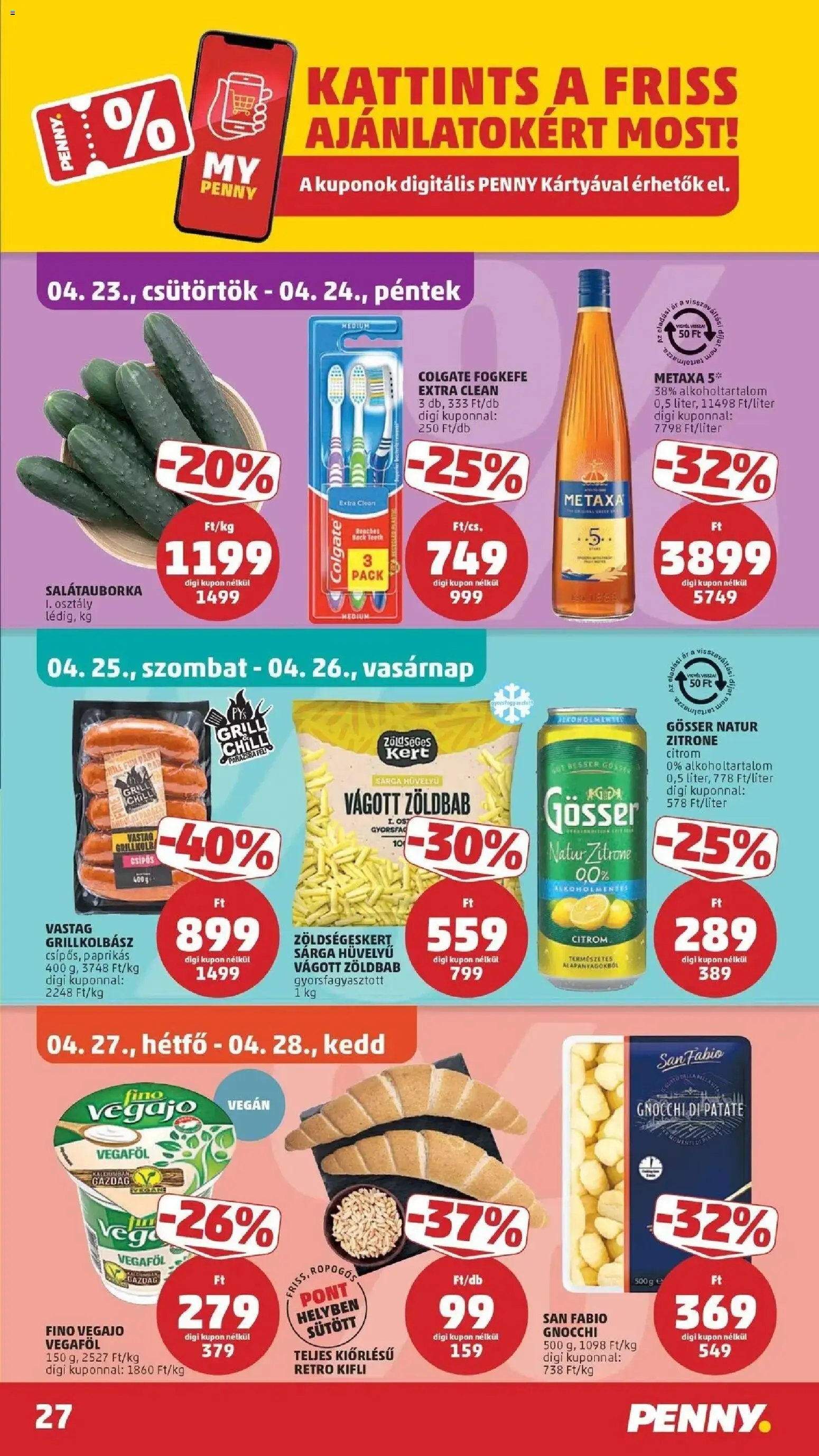 PENNY újság 2026.04.23. Penny aktuális akciós újság (2026-04-23 - 2026-04-28)