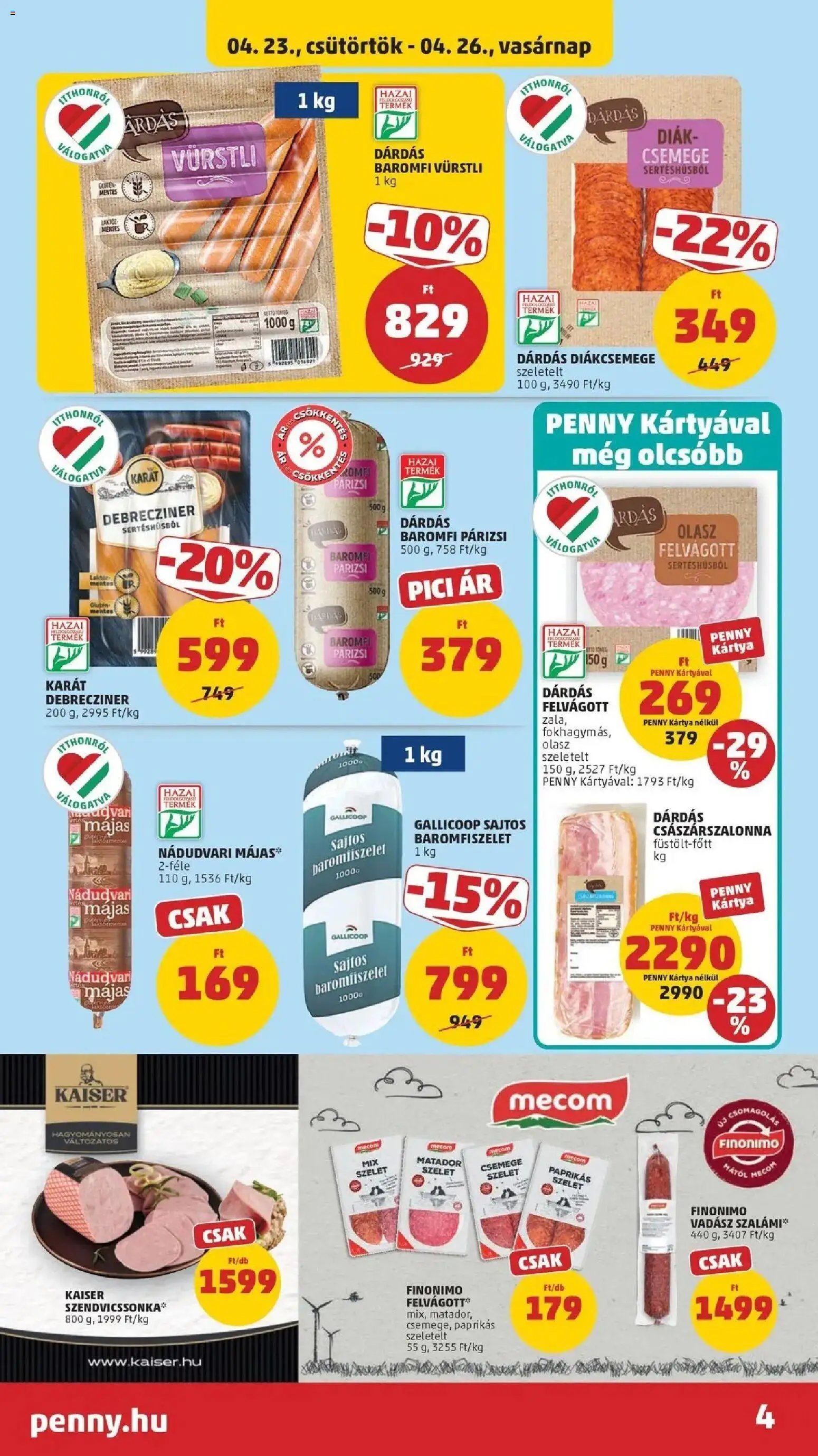 PENNY újság 2026.04.23. Penny aktuális akciós újság (2026-04-23 - 2026-04-28)