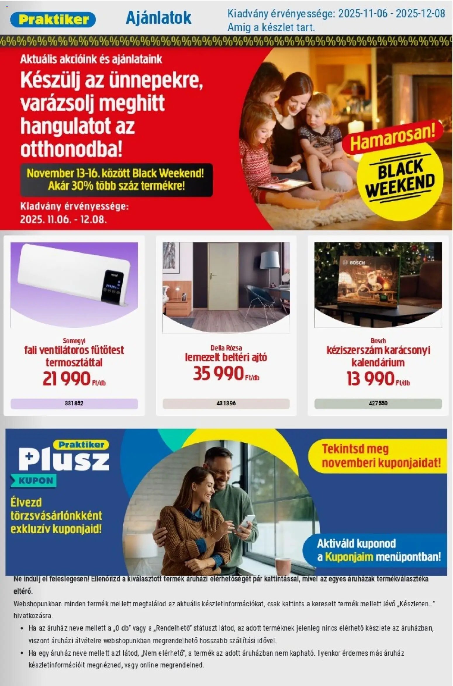 Praktiker újság 2025.11.06. Akciós újság Praktiker (2025-11-06 - 2025-12-08)