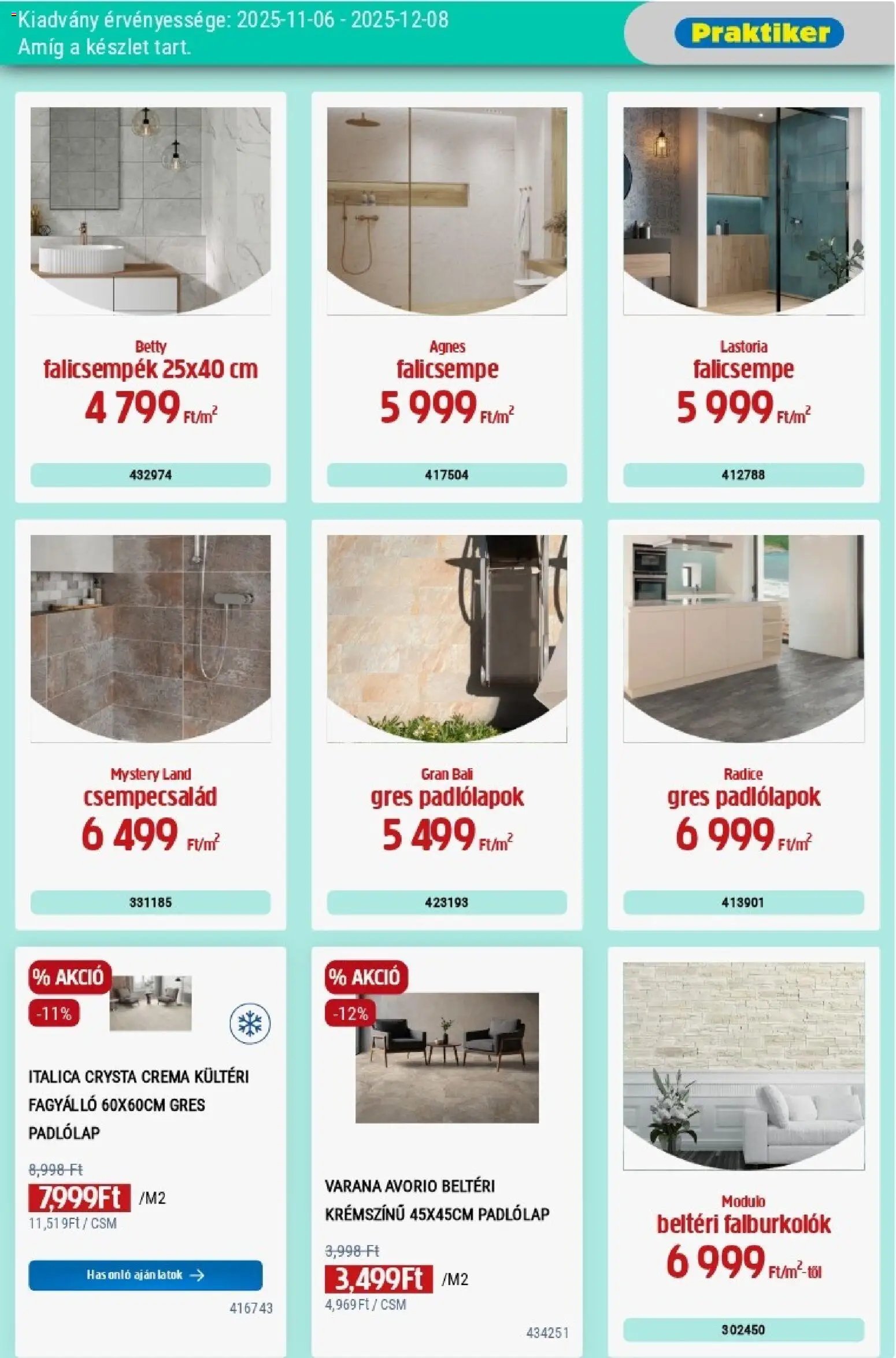Praktiker újság 2025.11.06. Akciós újság Praktiker (2025-11-06 - 2025-12-08)