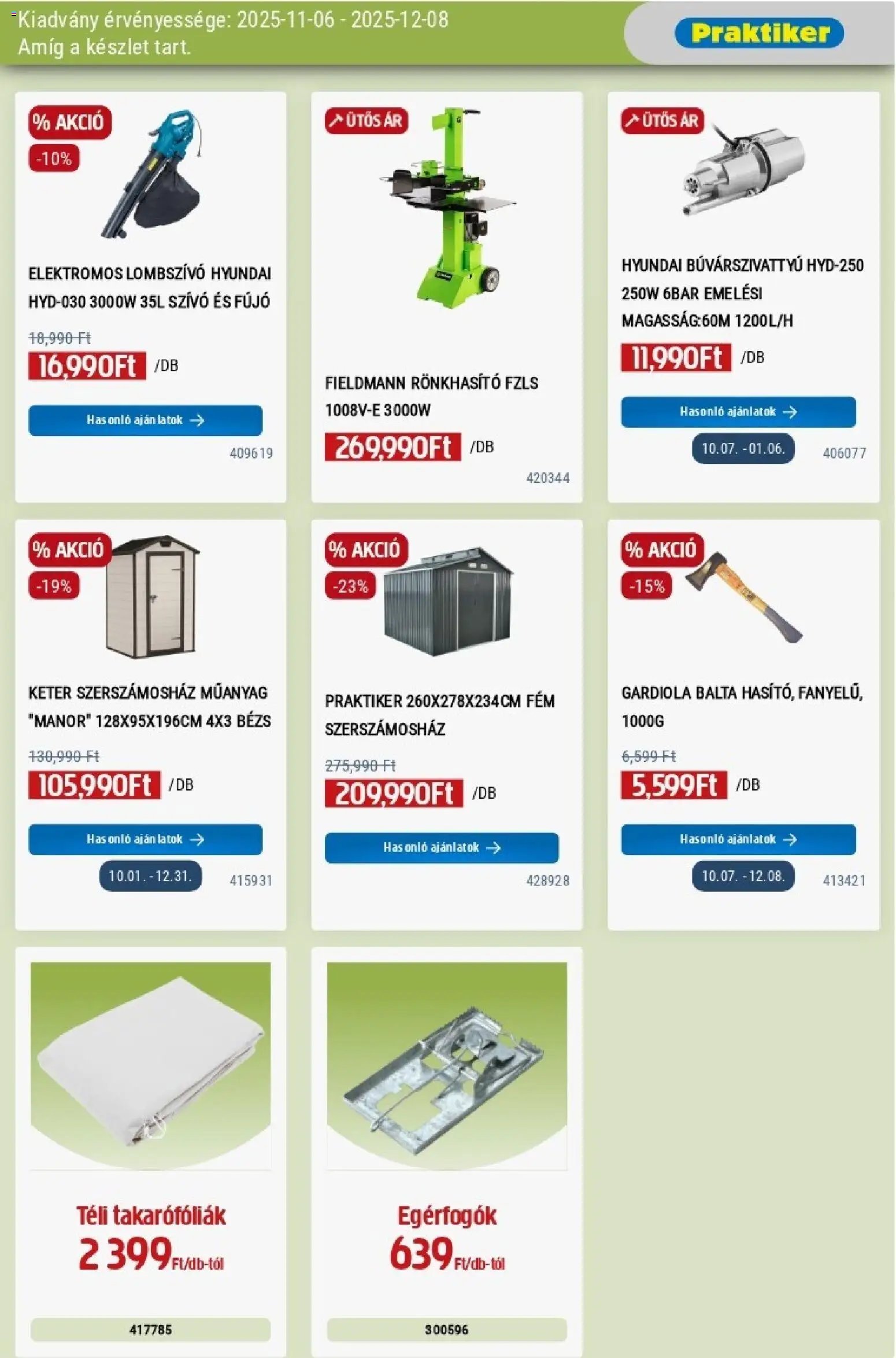 Praktiker újság 2025.11.06. Akciós újság Praktiker (2025-11-06 - 2025-12-08)