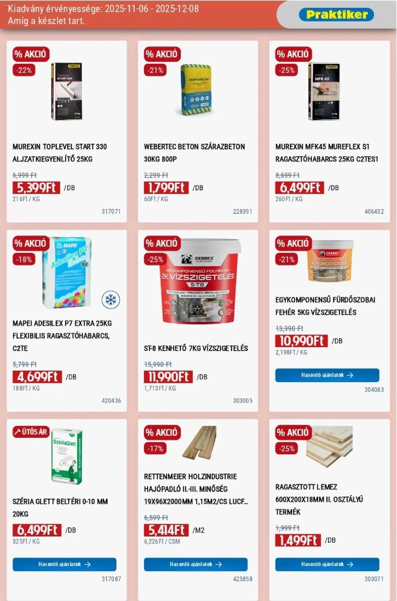 Praktiker újság 2025.11.06. Akciós újság Praktiker (2025-11-06 - 2025-12-08)