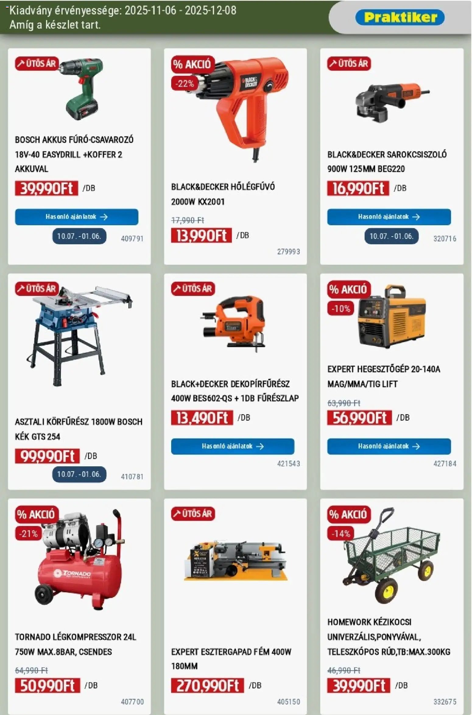 Praktiker újság 2025.11.06. Akciós újság Praktiker (2025-11-06 - 2025-12-08)