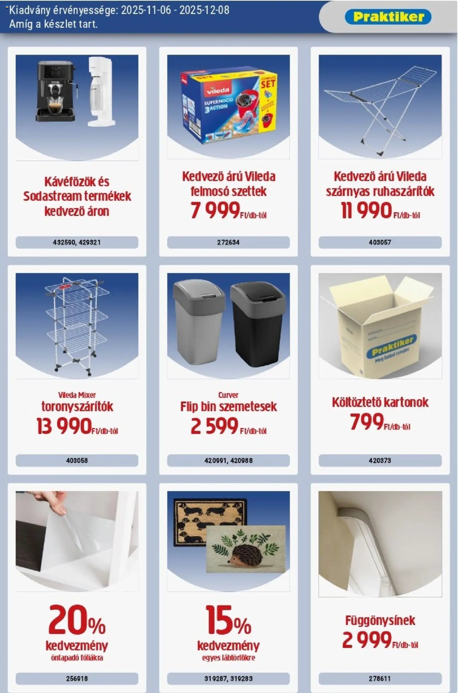 Praktiker újság 2025.11.06. Akciós újság Praktiker (2025-11-06 - 2025-12-08)