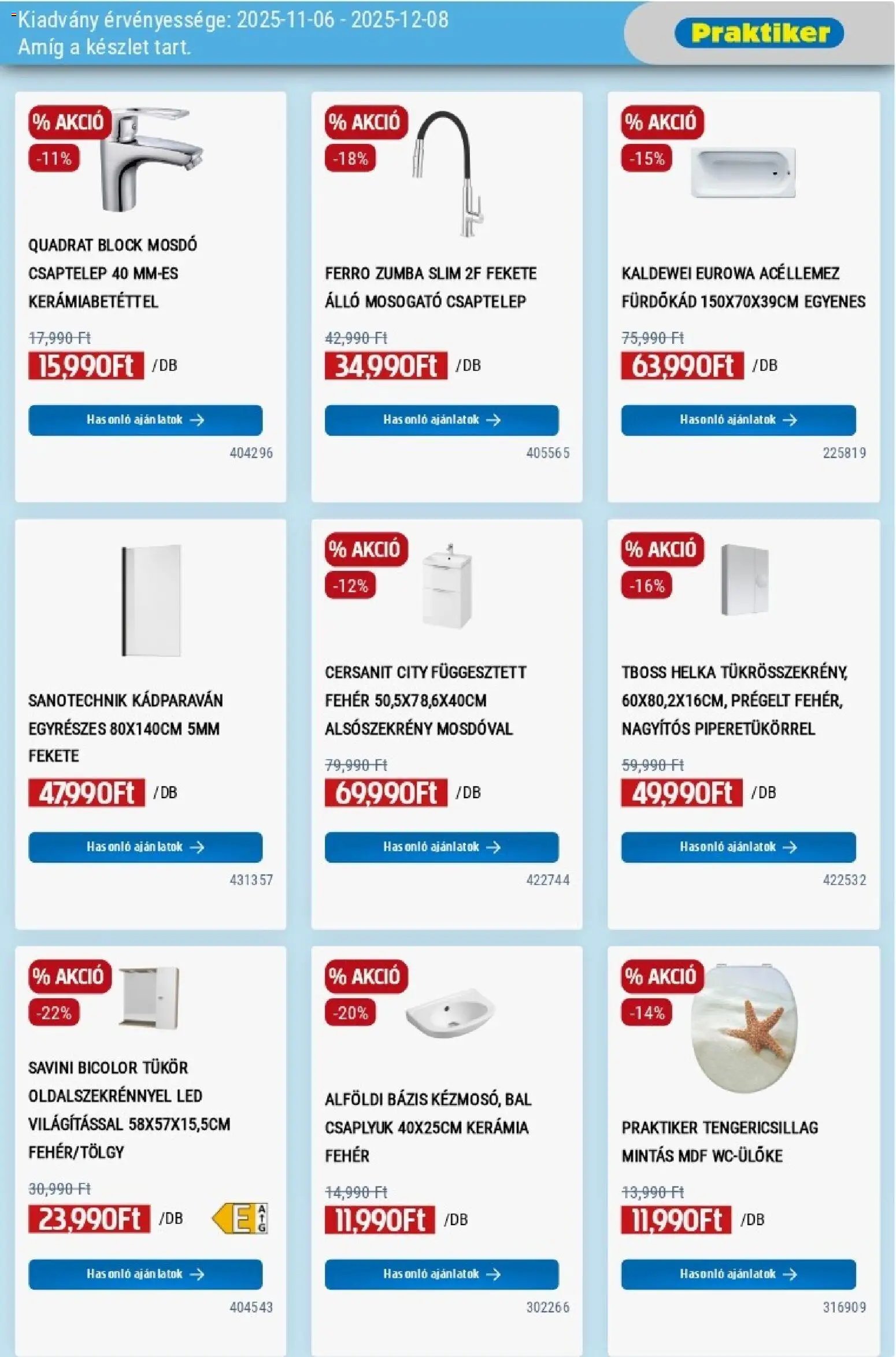 Praktiker újság 2025.11.06. Akciós újság Praktiker (2025-11-06 - 2025-12-08)