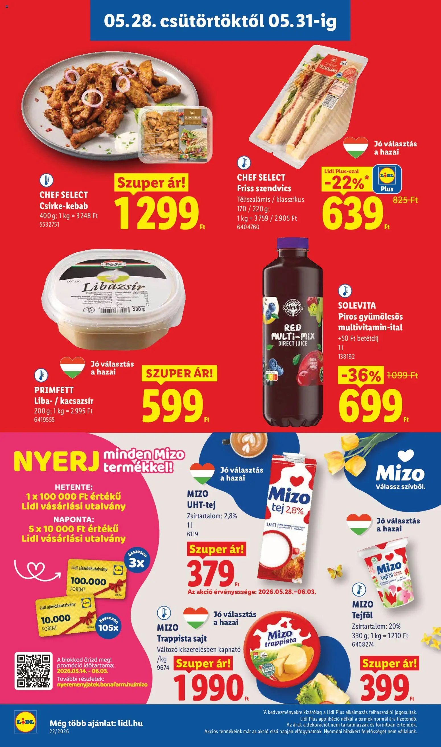 Lidl újság 2026.05.28. Lidl akciós újság (2026-05-28 - 2026-06-03)