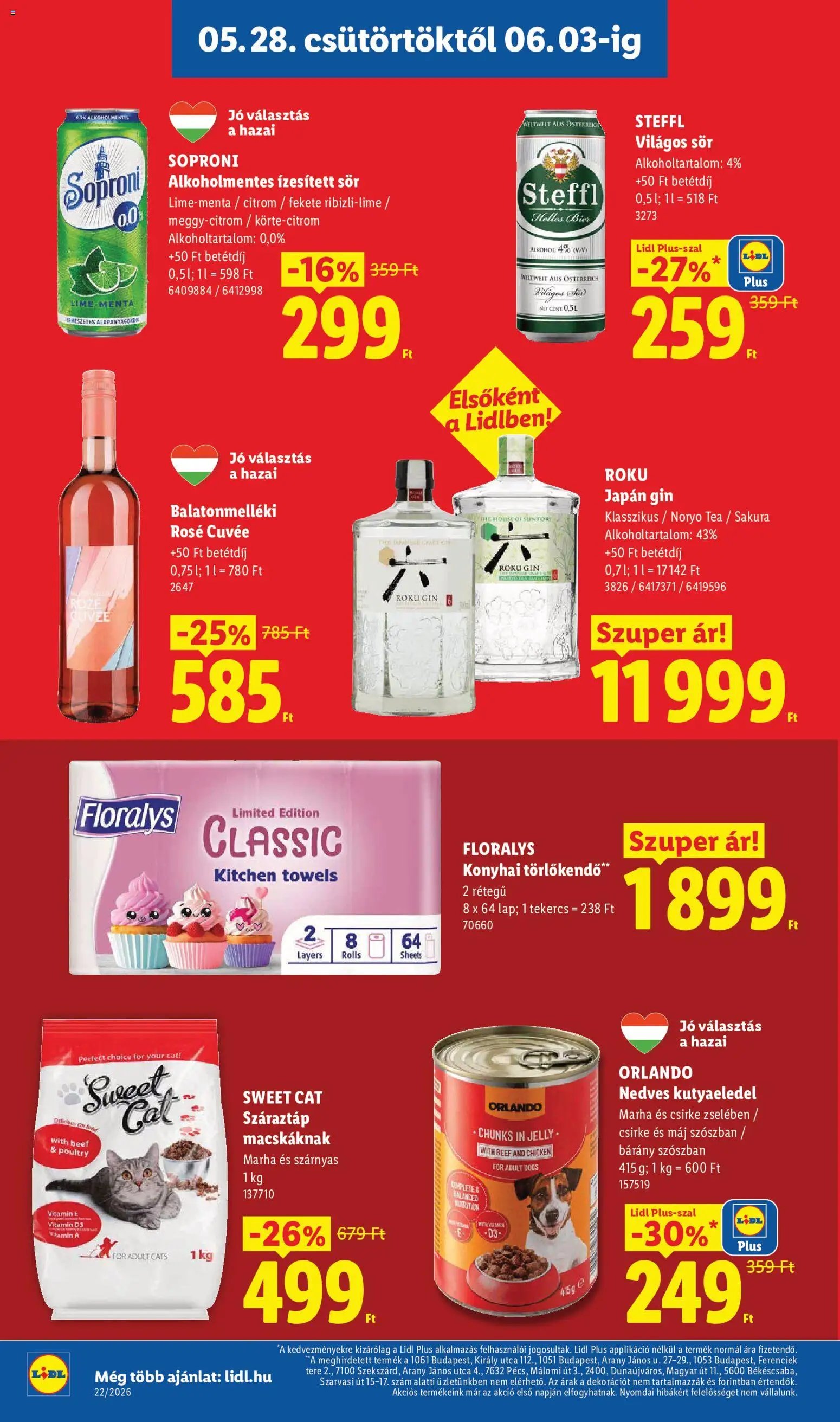 Lidl újság 2026.05.28. Lidl akciós újság (2026-05-28 - 2026-06-03)