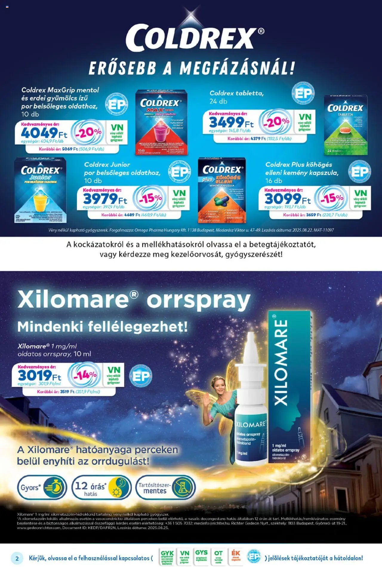 Gyöngy Patikák újság 2025.10.01. Akciós újság Gyöngy Patikák (2025-10-01 - 2025-10-31)