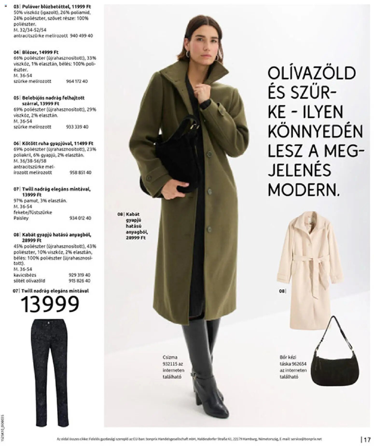 Bonprix újság 2025.11.04. Bonprix katalógus - Az ősz stílusában (2025-11-04 - 2025-12-08)