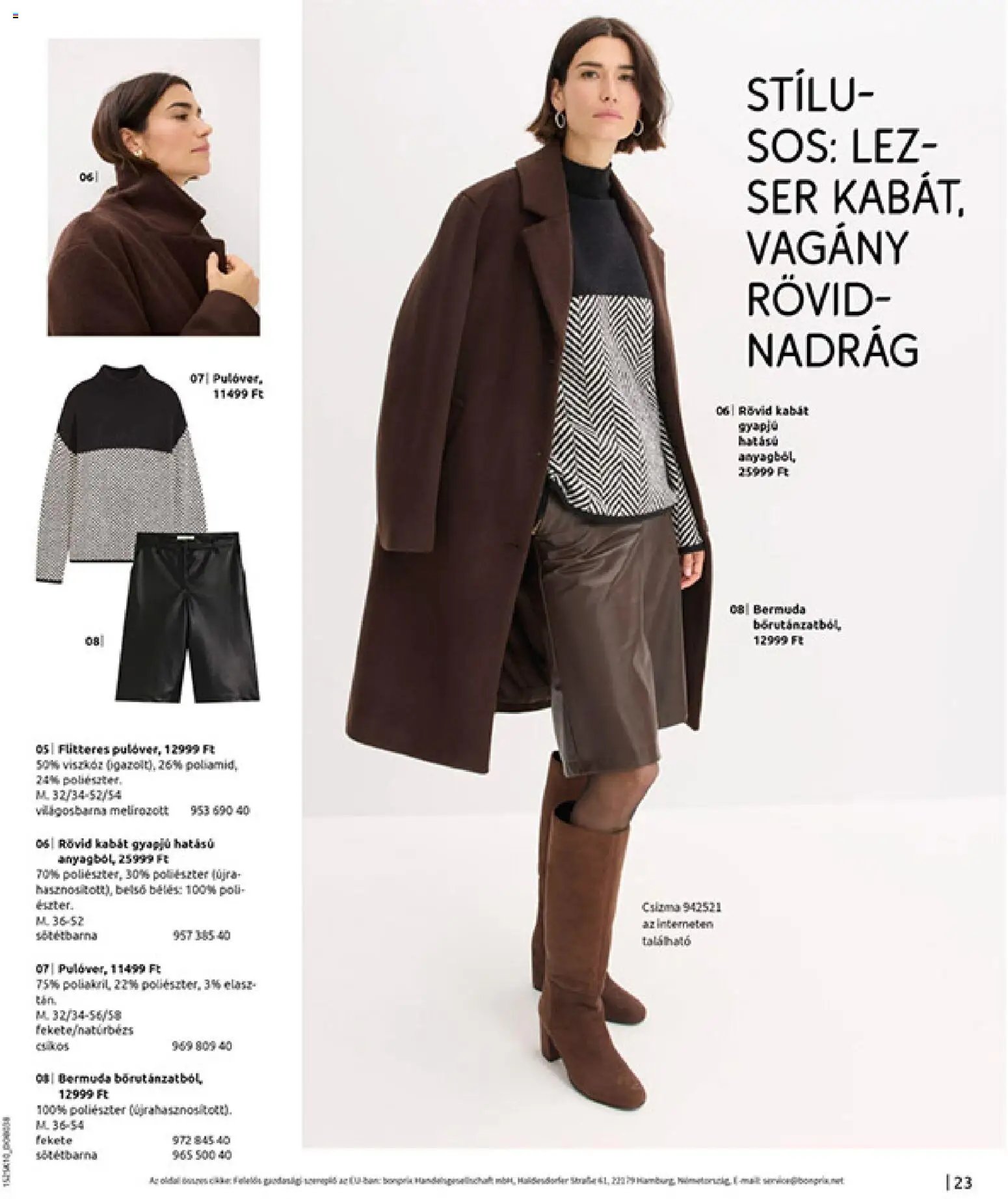 Bonprix újság 2025.11.04. Bonprix katalógus - Az ősz stílusában (2025-11-04 - 2025-12-08)