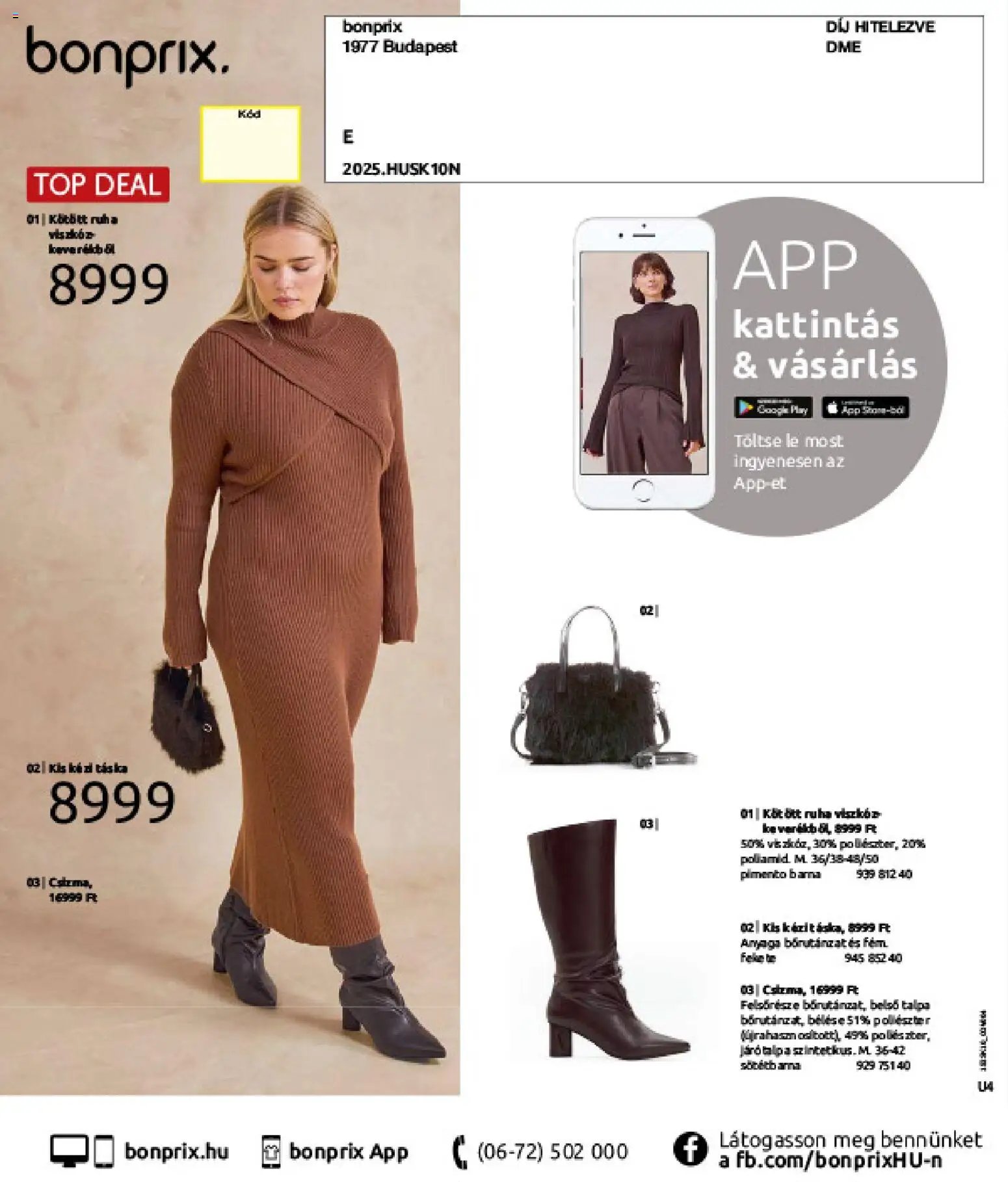 Bonprix újság 2025.11.04. Bonprix katalógus - Az ősz stílusában (2025-11-04 - 2025-12-08)