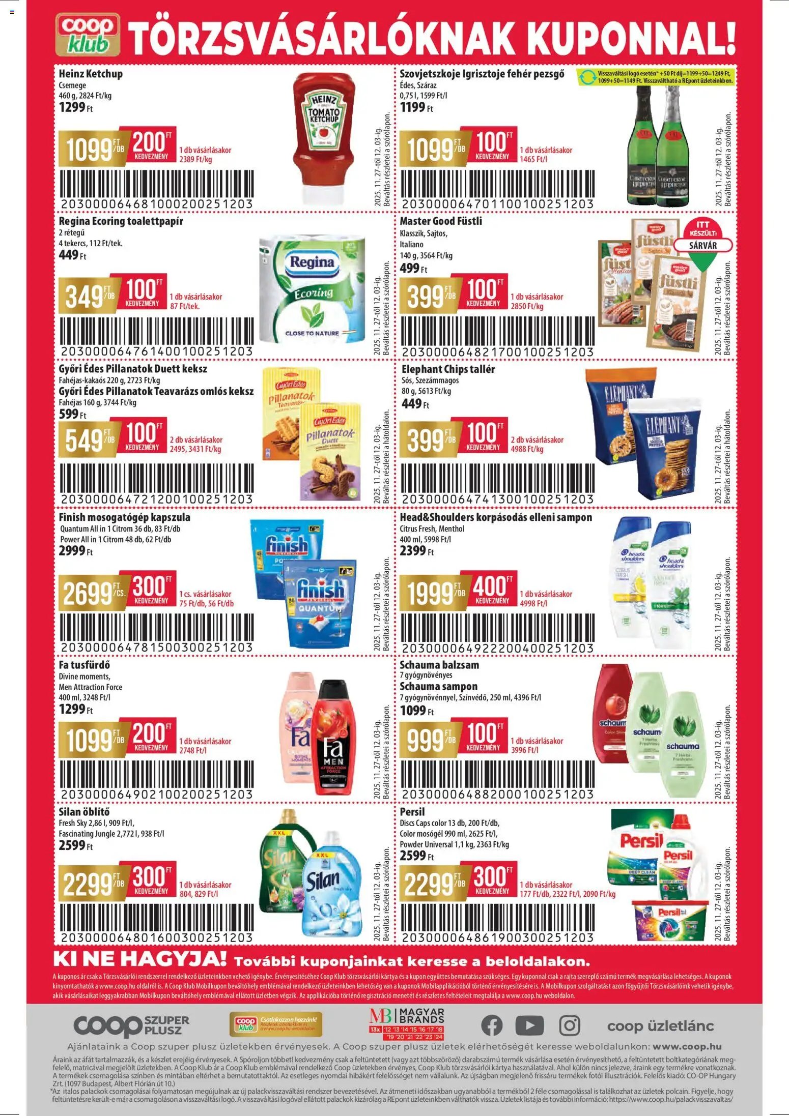 COOP újság 2025.11.27. Tisza - Szuper Plusz (2025-11-27 - 2025-12-03)