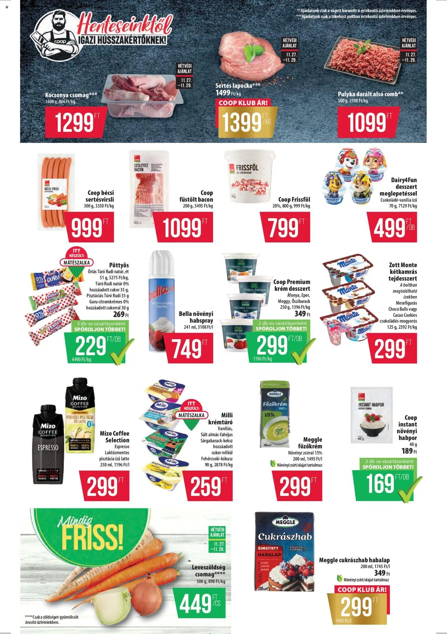 COOP újság 2025.11.27. Tisza - Szuper Plusz (2025-11-27 - 2025-12-03)