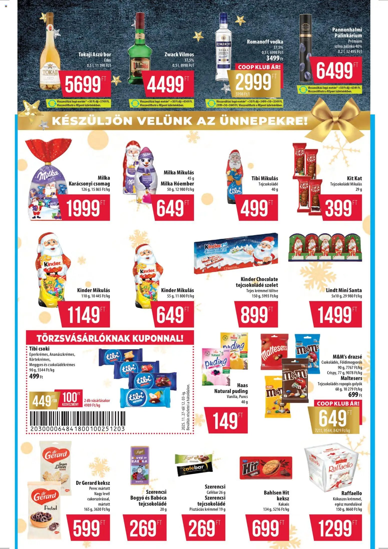 COOP újság 2025.11.27. Tisza - Szuper Plusz (2025-11-27 - 2025-12-03)