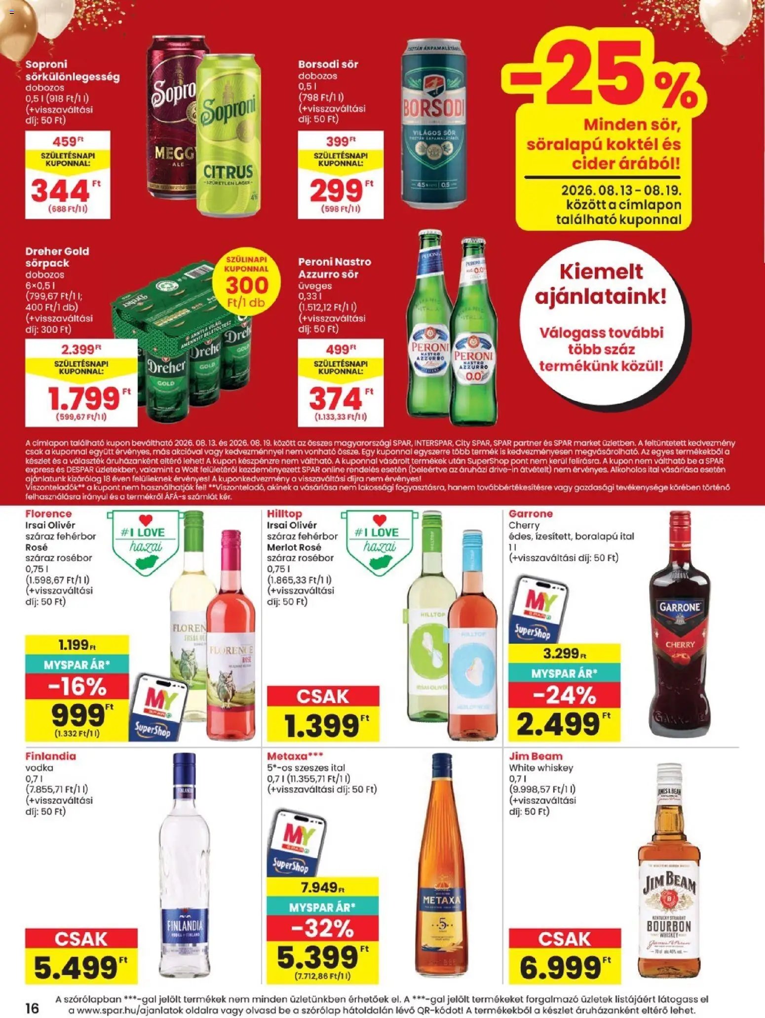Spar újság 2026.08.13. Spar akciós újság