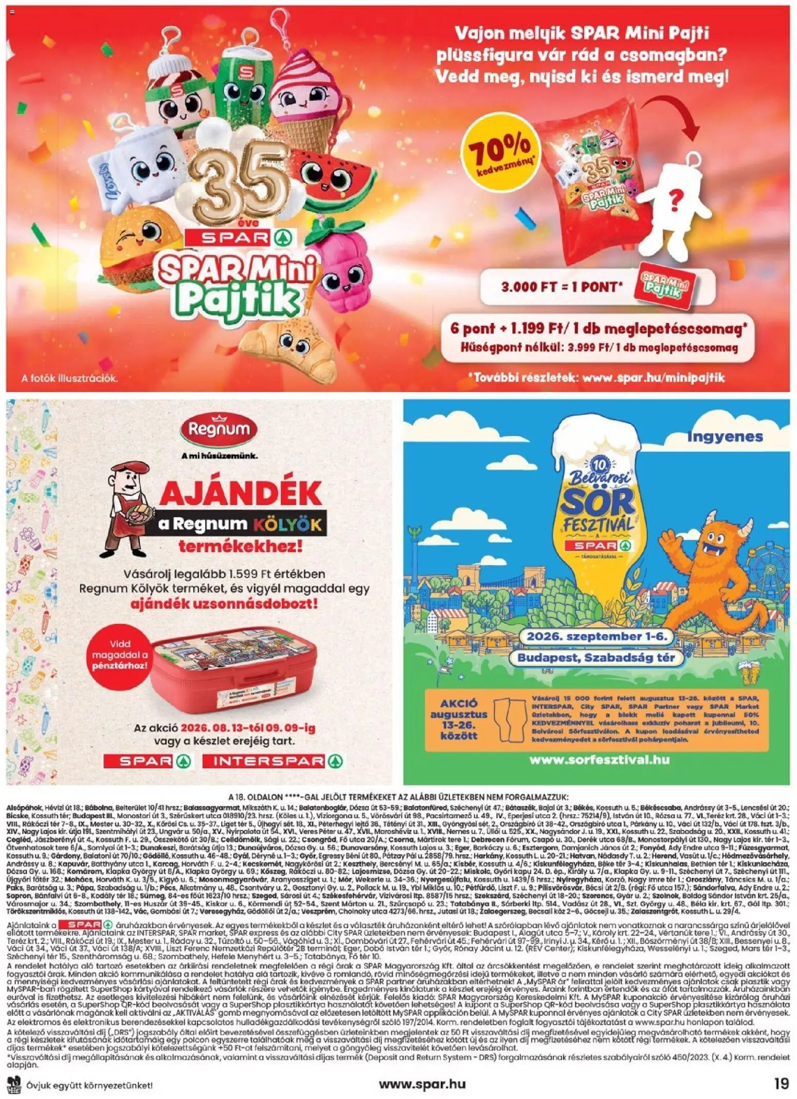 Spar újság 2026.08.13. Spar akciós újság