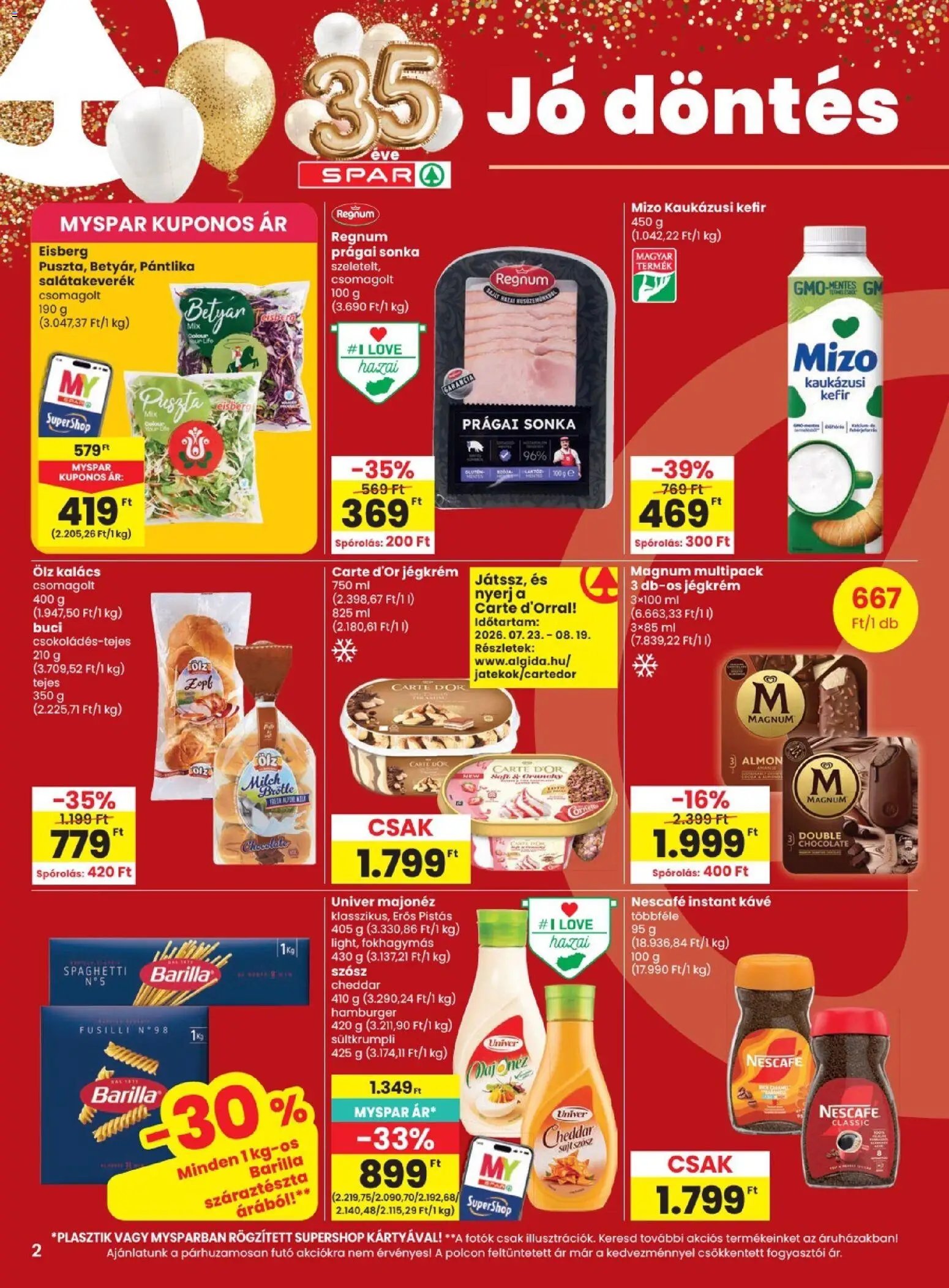 Spar újság 2026.08.13. Spar akciós újság