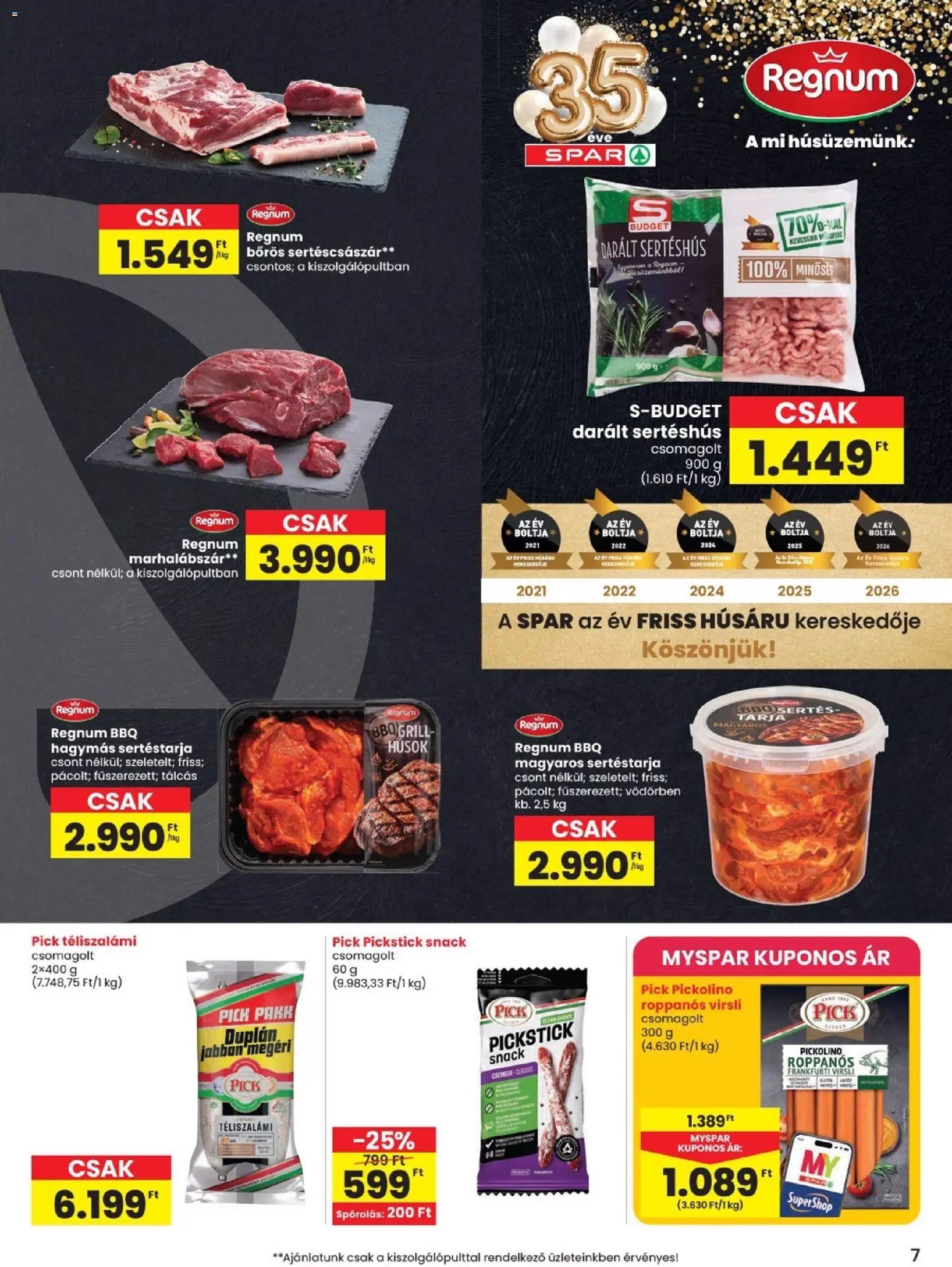 Spar újság 2026.08.13. Spar akciós újság