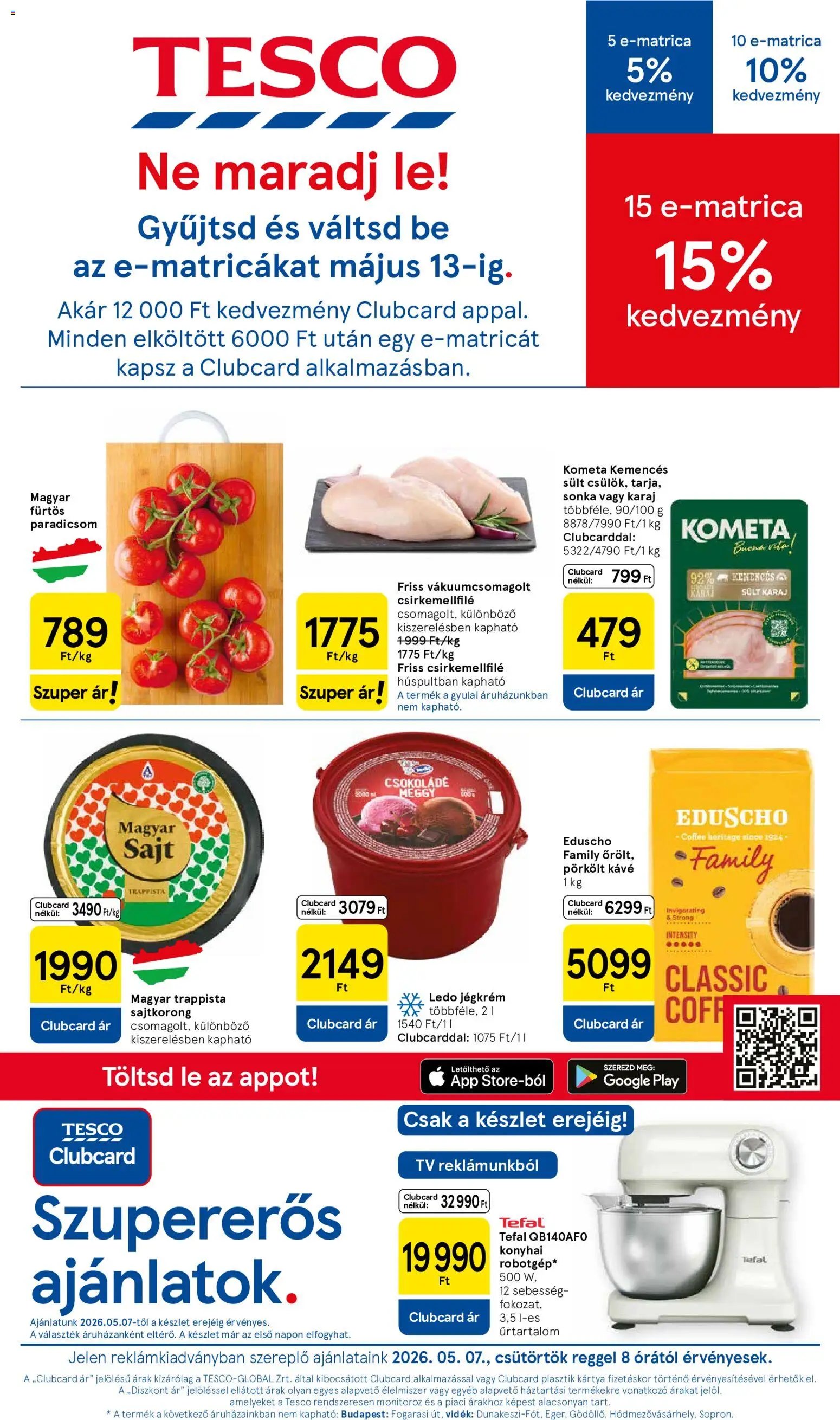 Tesco újság 2026.05.07. Tesco aktuális akciós újság (2026-05-07 - 2026-05-13)
