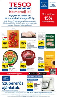 Tesco újság 2026.05.07. Tesco aktuális akciós újság (2026-05-07 - 2026-05-13)